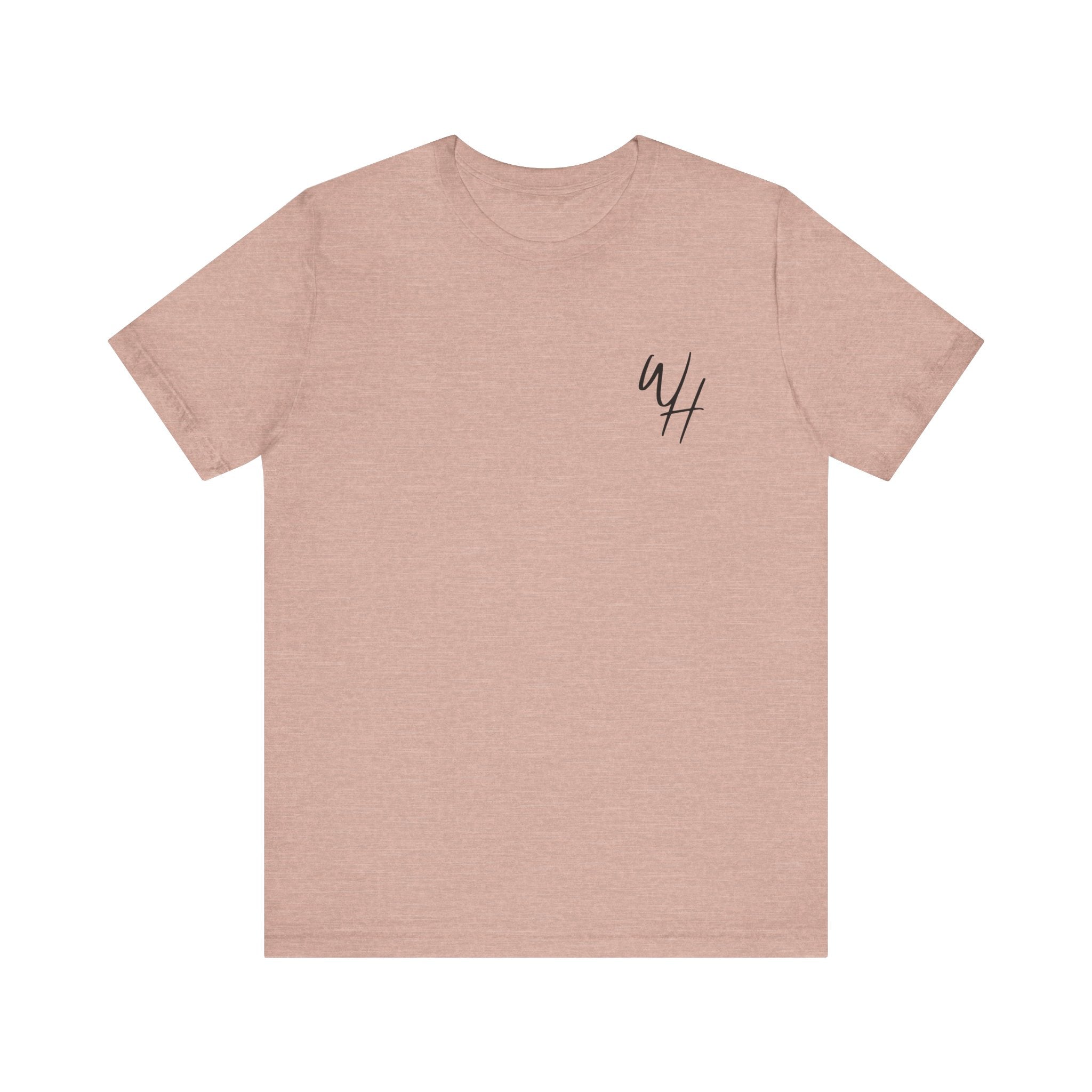 Unisex Short Sleeve T-Shirt, Black Logo (Front/Back Designs)