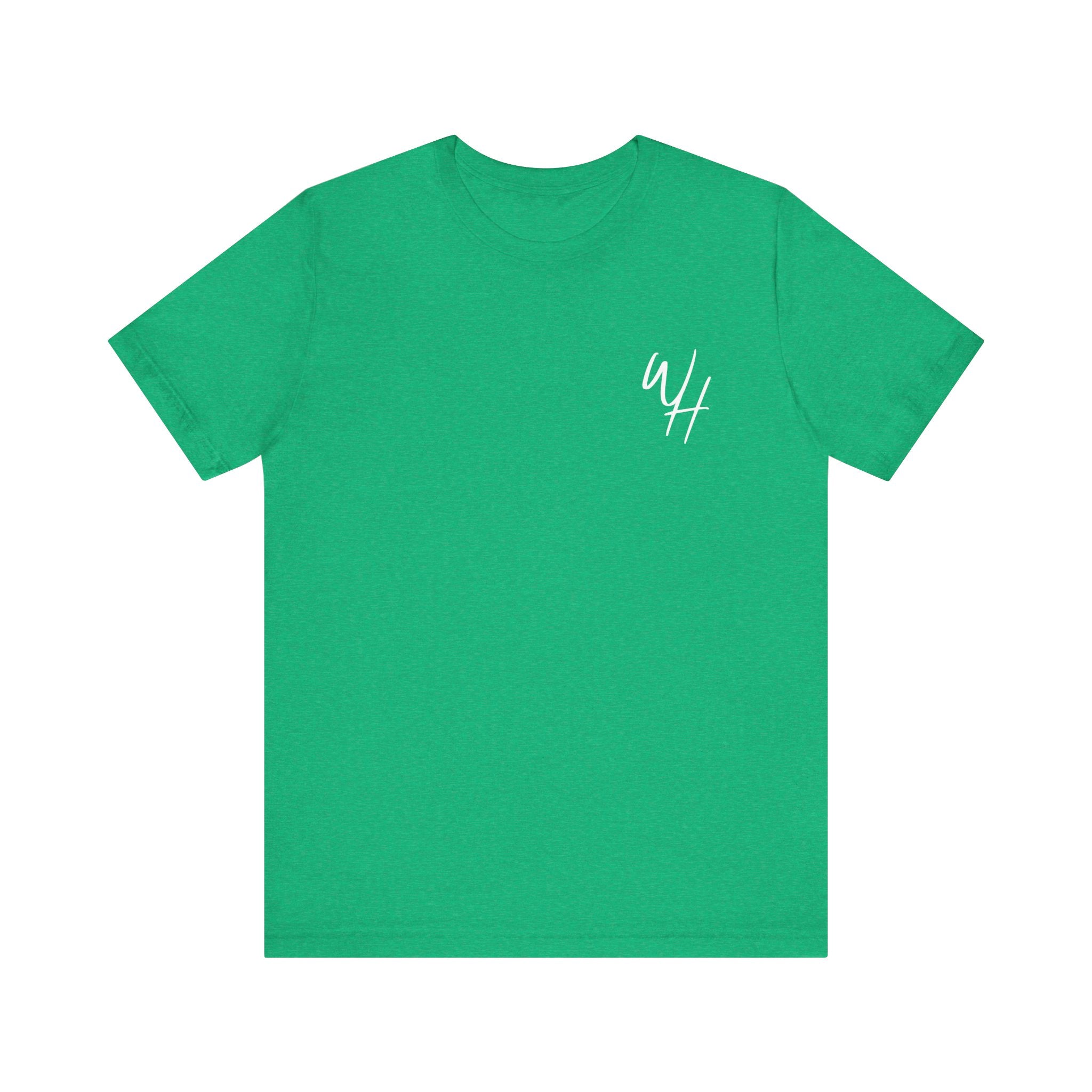 Unisex Short Sleeve T-Shirt, White Logo (Front/Back Designs)