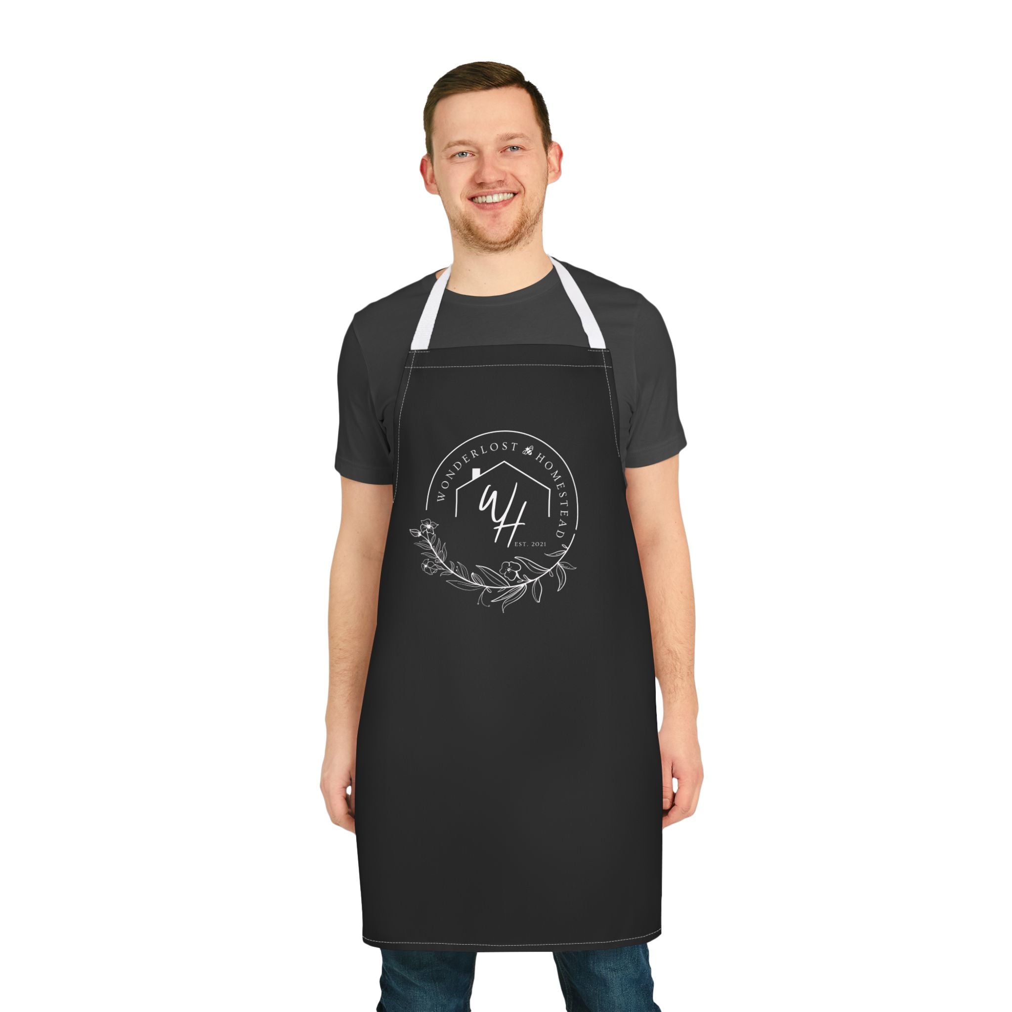 Apron, White Logo