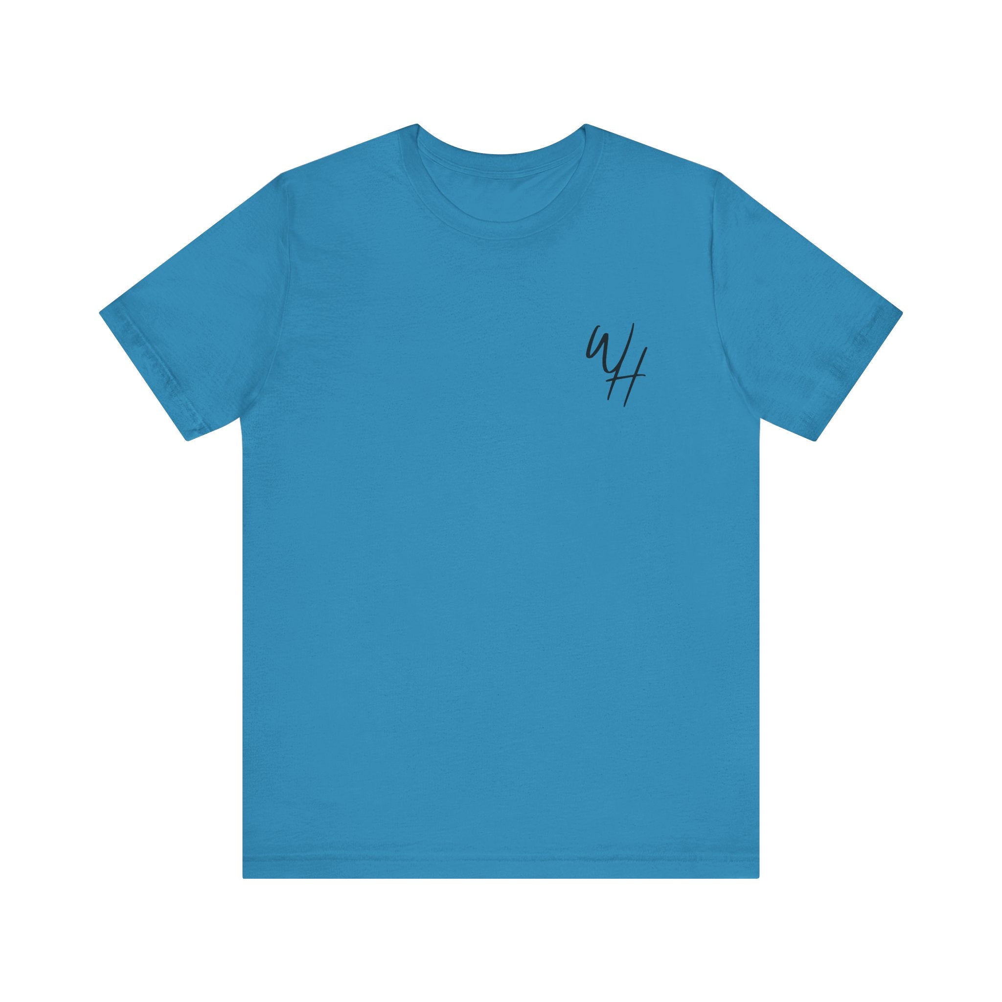 Unisex Short Sleeve T-Shirt, Black Logo (Front/Back Designs)