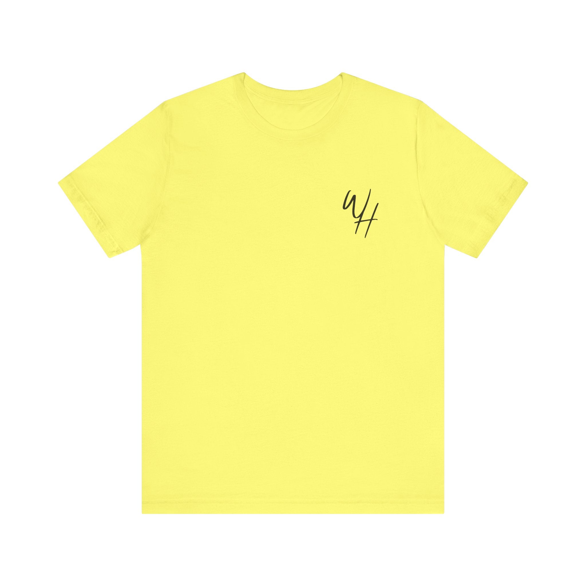 Unisex Short Sleeve T-Shirt, Black Logo (Front/Back Designs)
