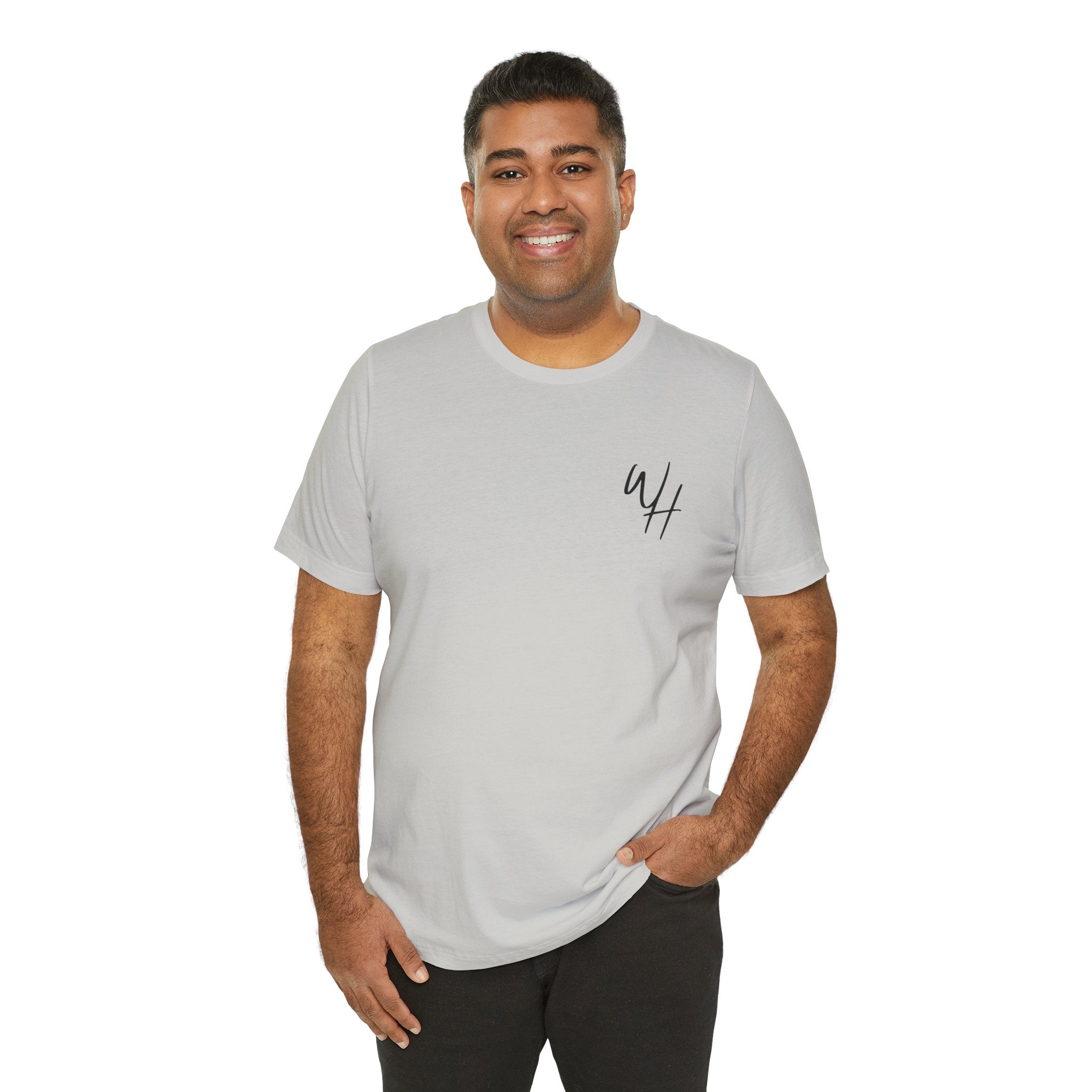 Unisex Short Sleeve T-Shirt, Black Logo (Front/Back Designs)