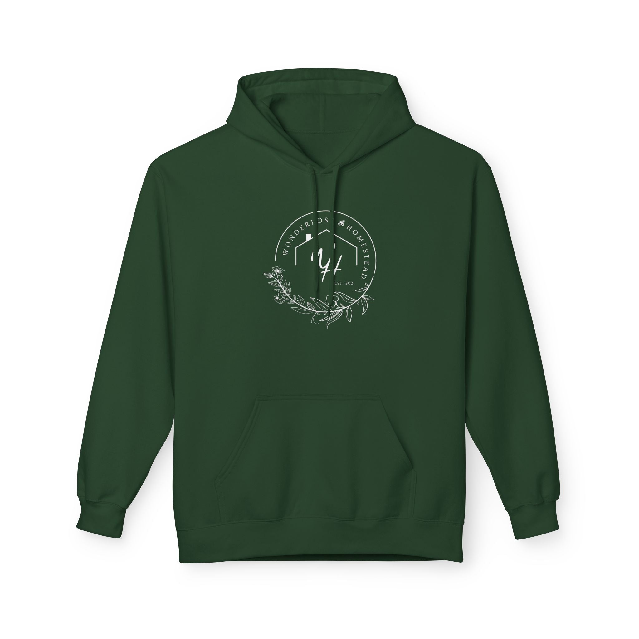 Unisex Hoodie, White Logo
