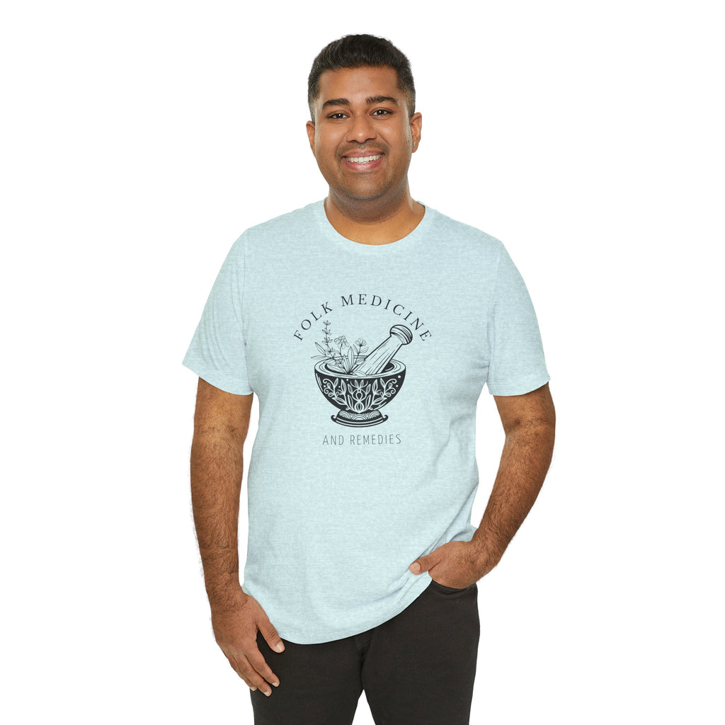 Unisex Short Sleeve T-Shirt, Black Logo