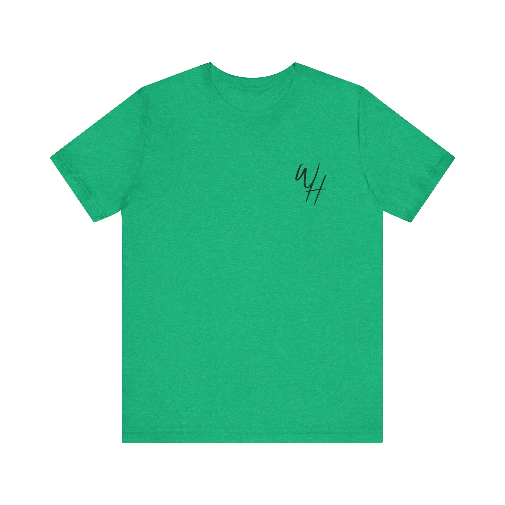 Unisex Short Sleeve T-Shirt, Black Logo (Front/Back Designs)