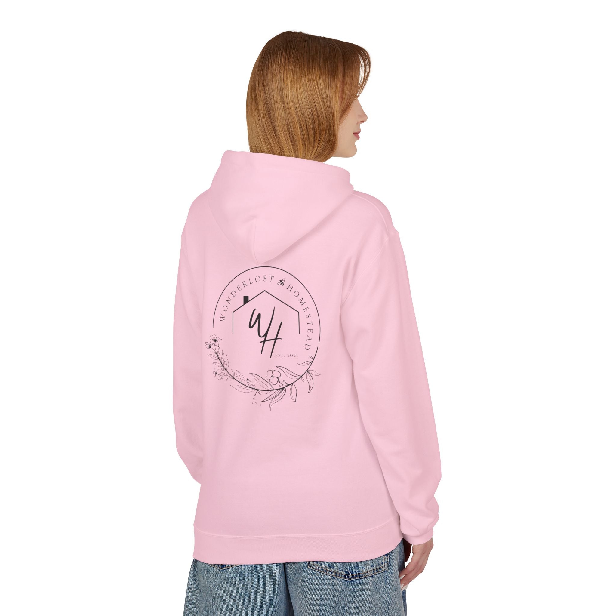 Unisex Hoodie, Black Logo (Front/Back Designs)