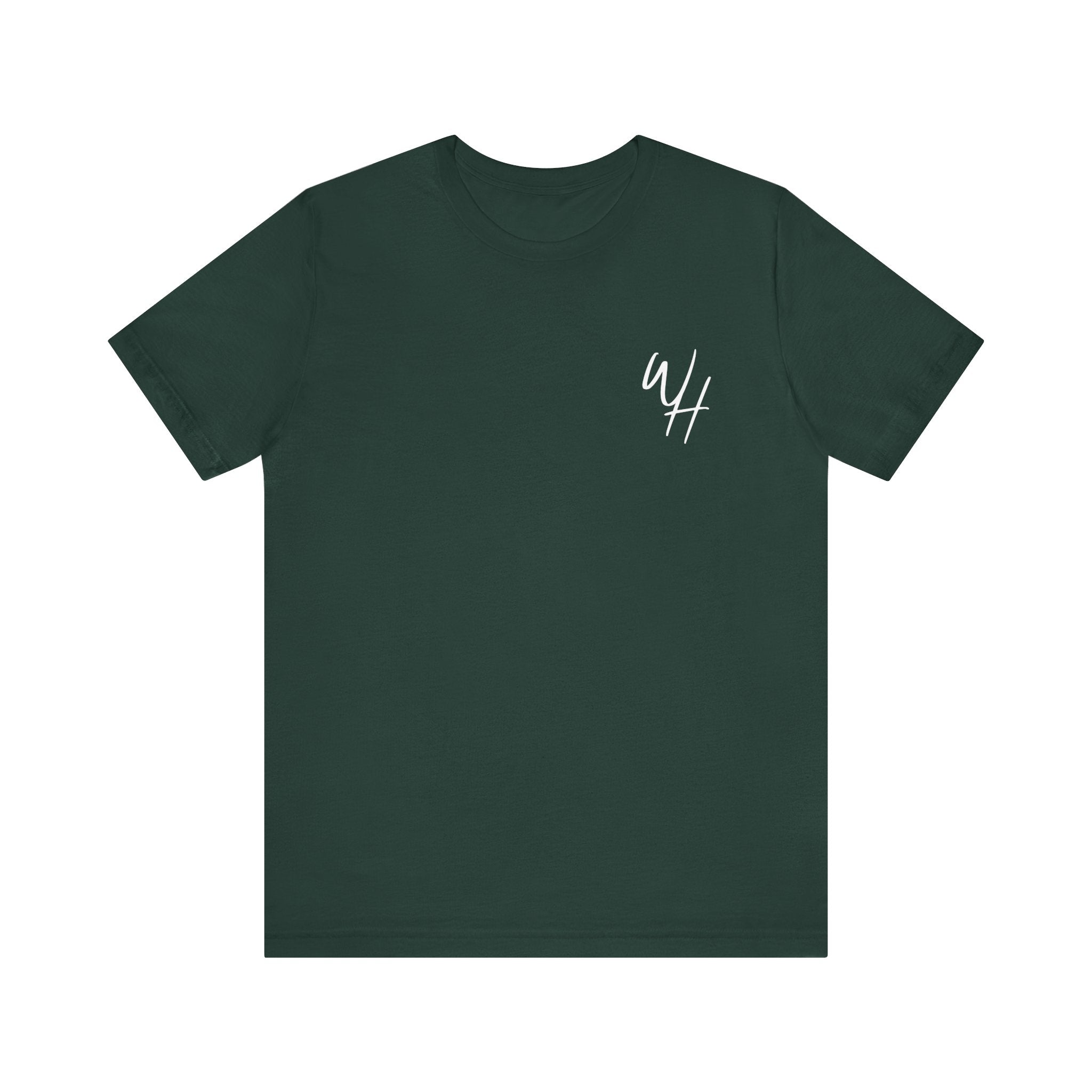 Unisex Short Sleeve T-Shirt, White Logo (Front/Back Designs)