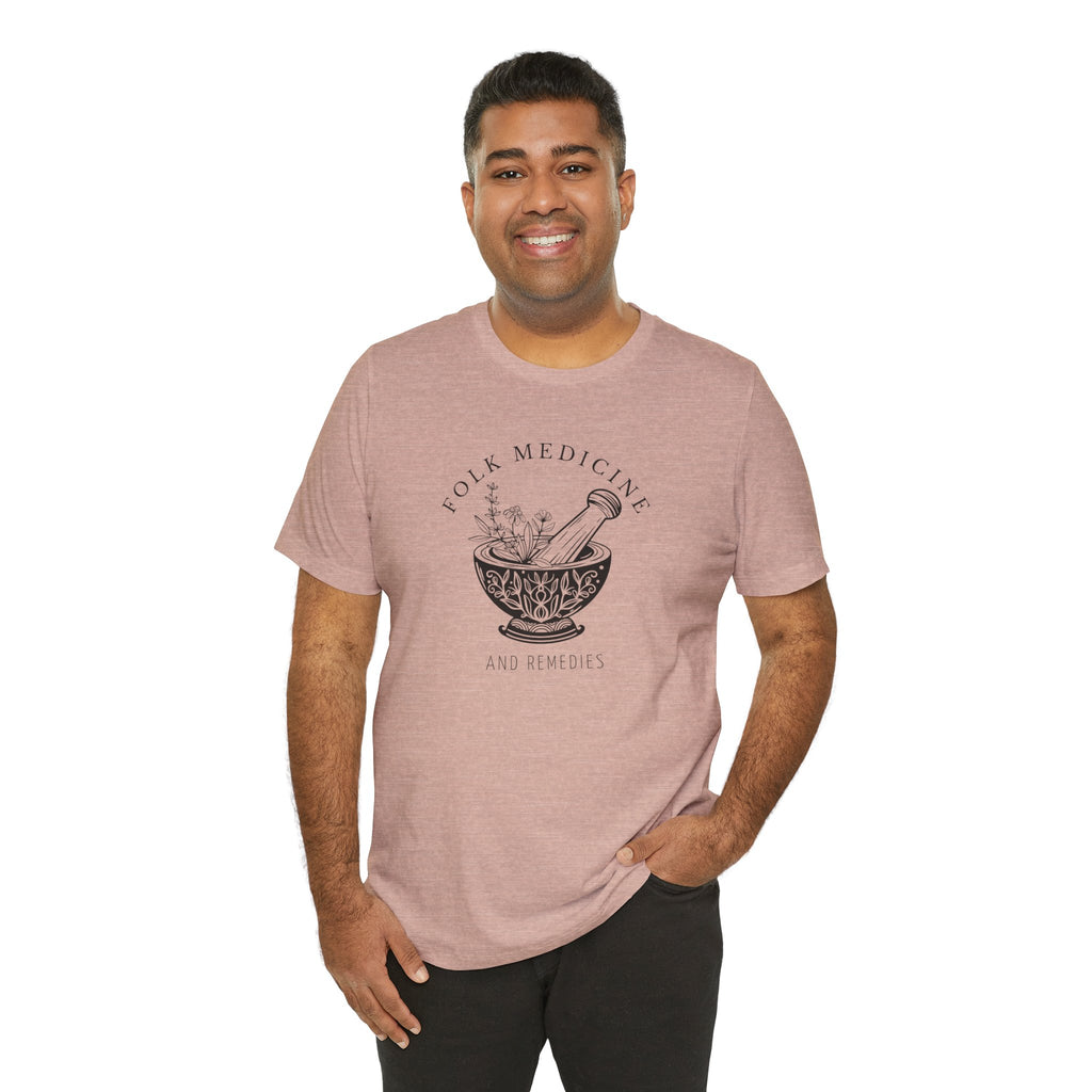 Unisex Short Sleeve T-Shirt, Black Logo