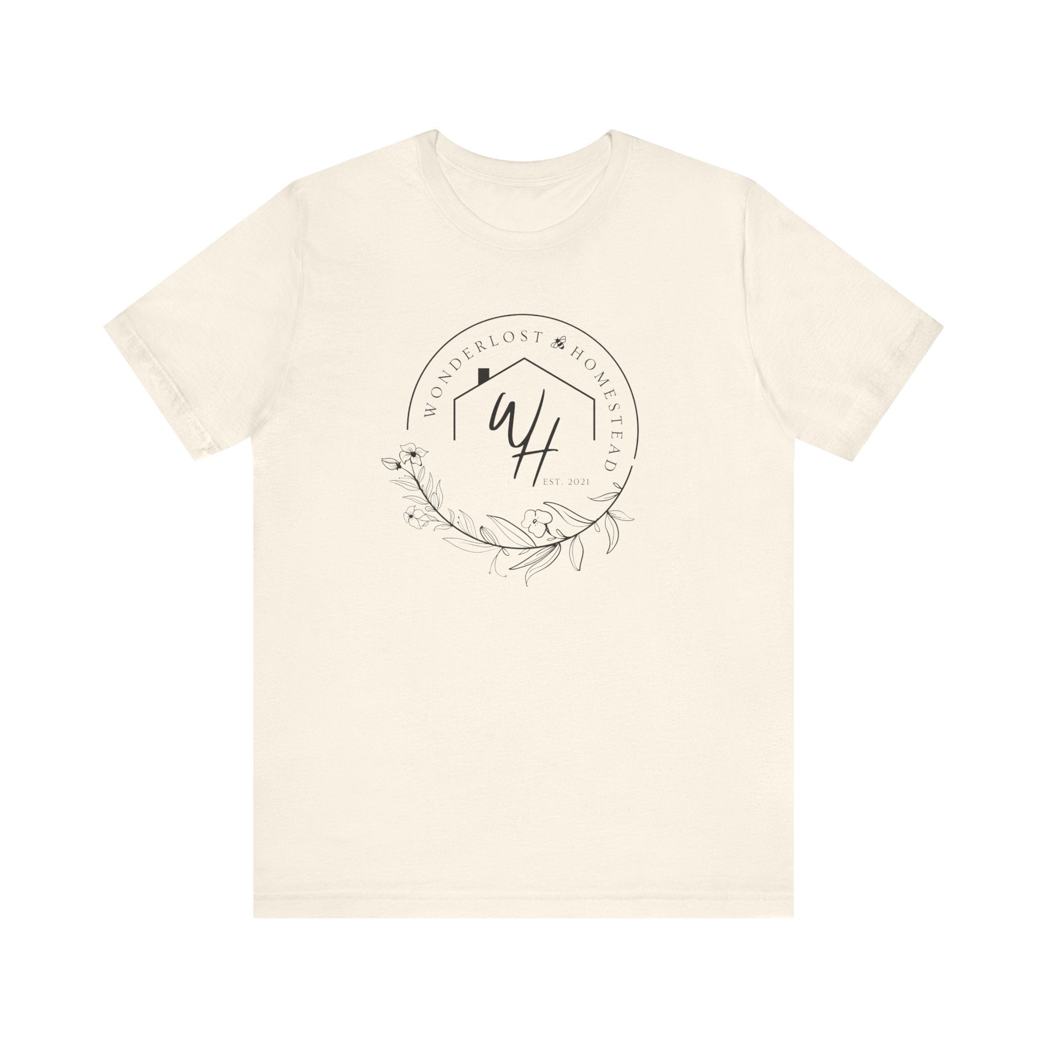 Unisex Short Sleeve T-Shirt, Black Logo