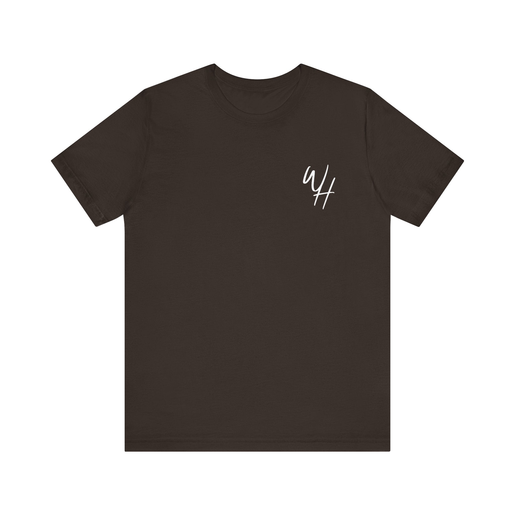 Unisex Short Sleeve T-Shirt, White Logo (Front/Back Designs)