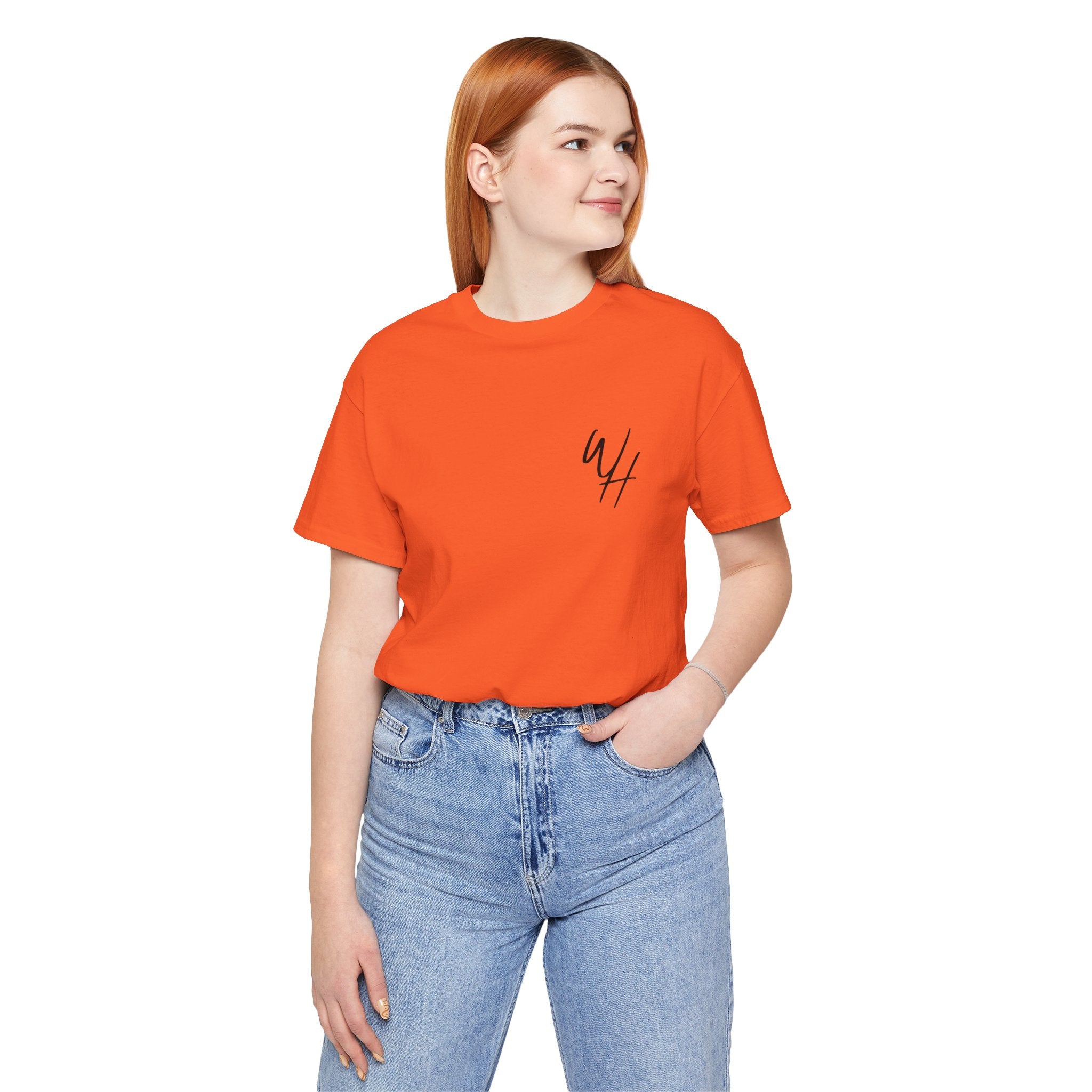 Unisex Short Sleeve T-Shirt, Black Logo (Front/Back Designs)