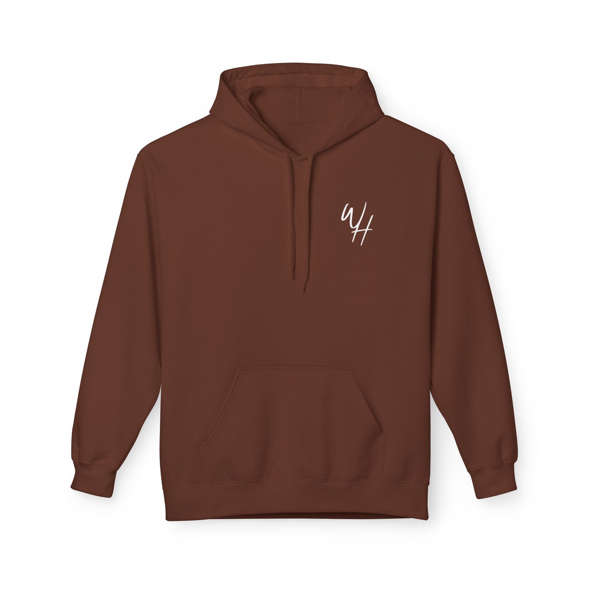 Unisex Hoodie, White Logo (Front/Back Designs)