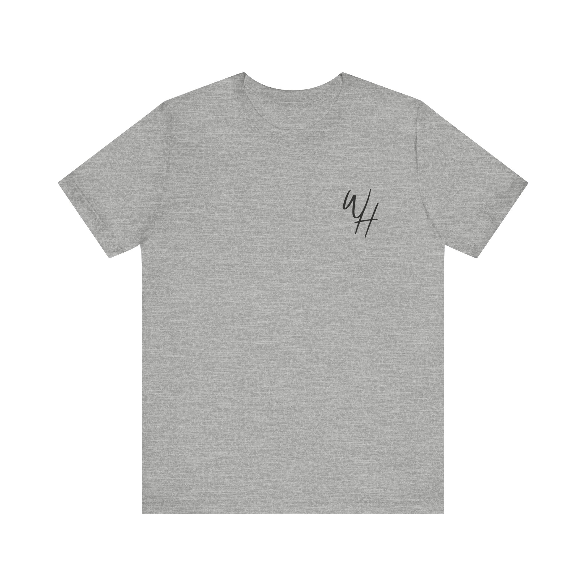 Unisex Short Sleeve T-Shirt, Black Logo (Front/Back Designs)