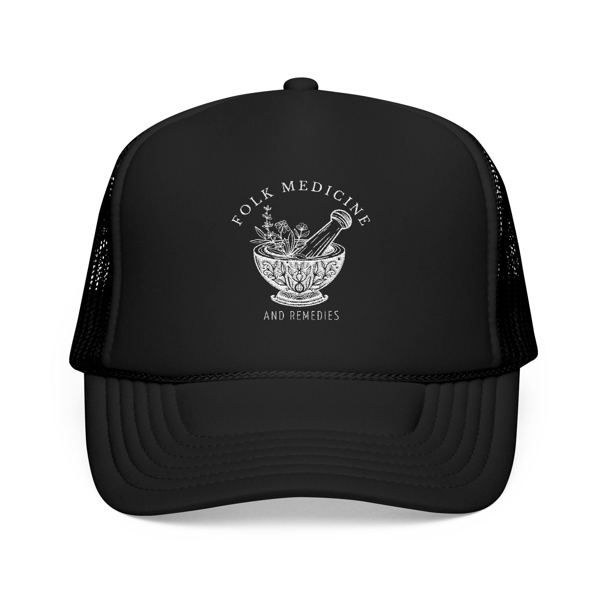Foam Trucker Hat, White Logo