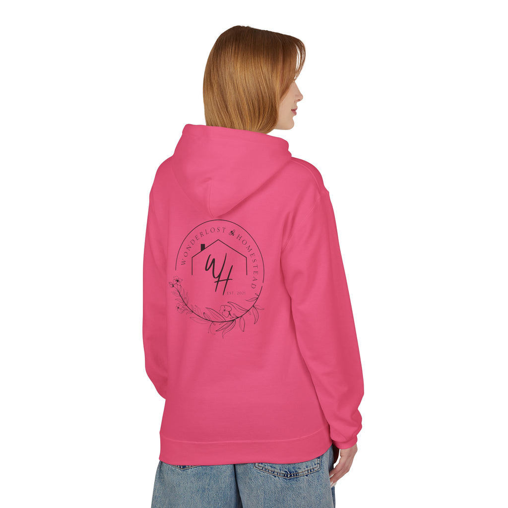 Unisex Hoodie, Black Logo (Front/Back Designs)