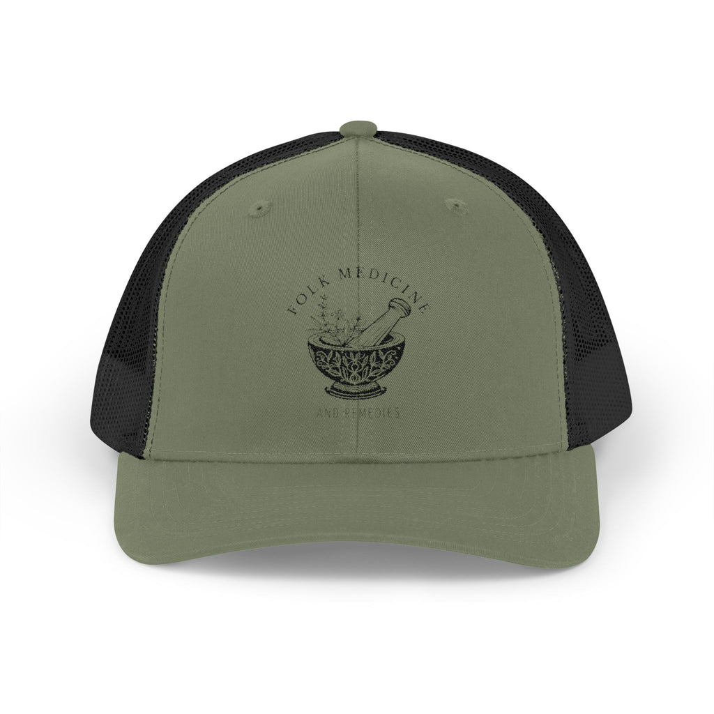 Snapback Trucker Cap - Black Logo