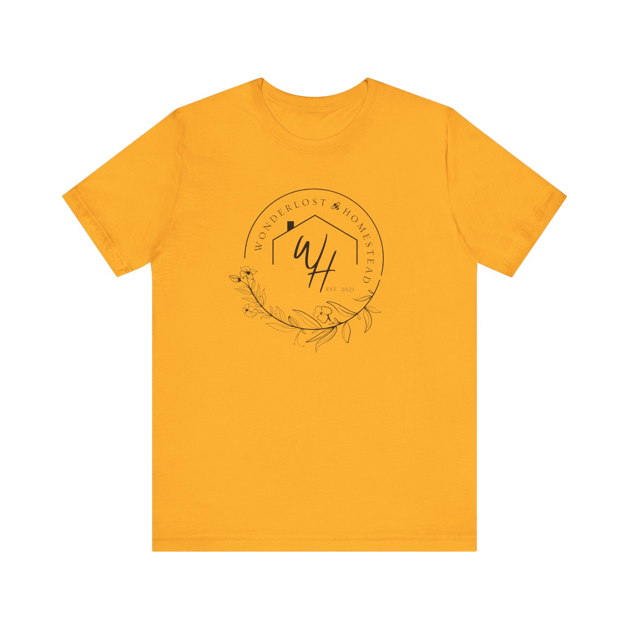Unisex Short Sleeve T-Shirt, Black Logo