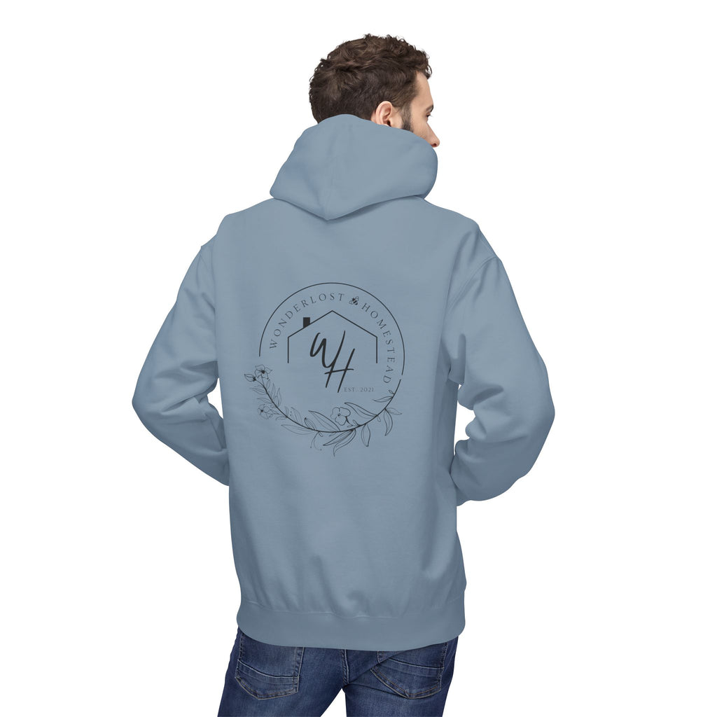 Unisex Hoodie, Black Logo (Front/Back Designs)