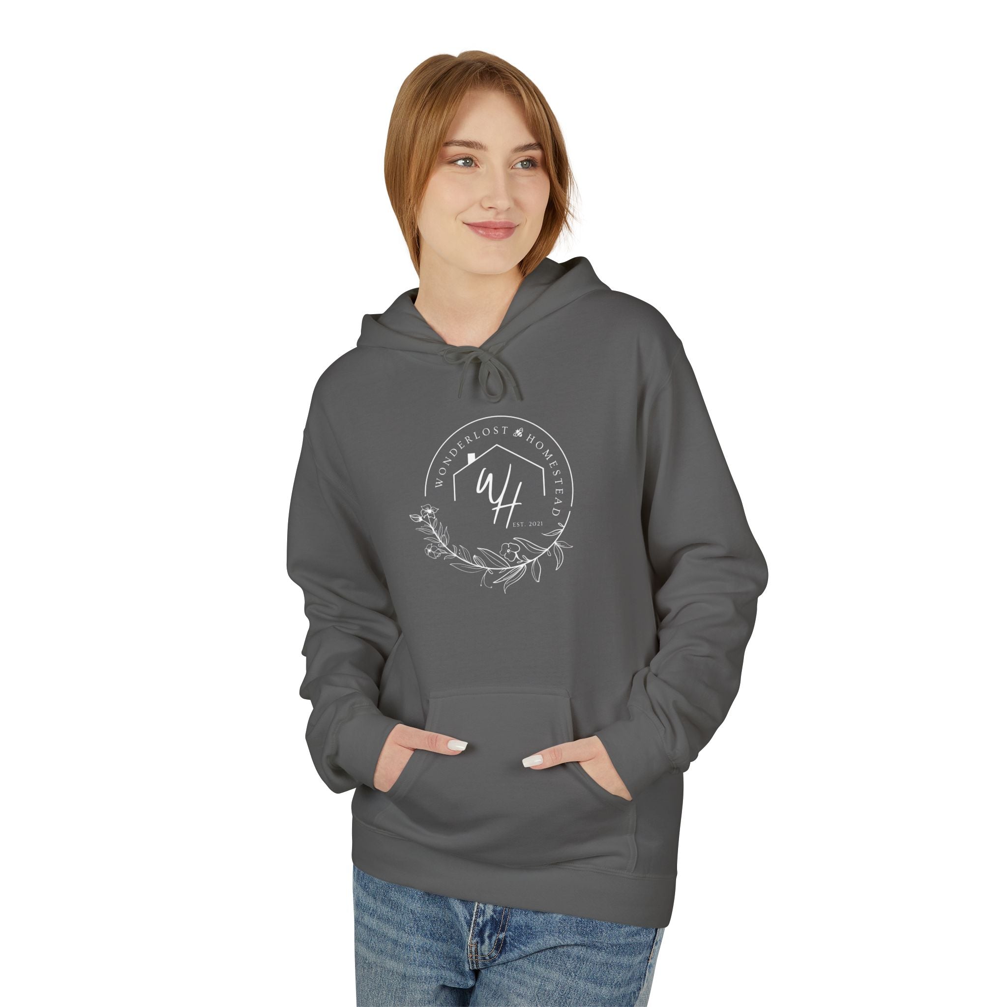 Unisex Hoodie, White Logo