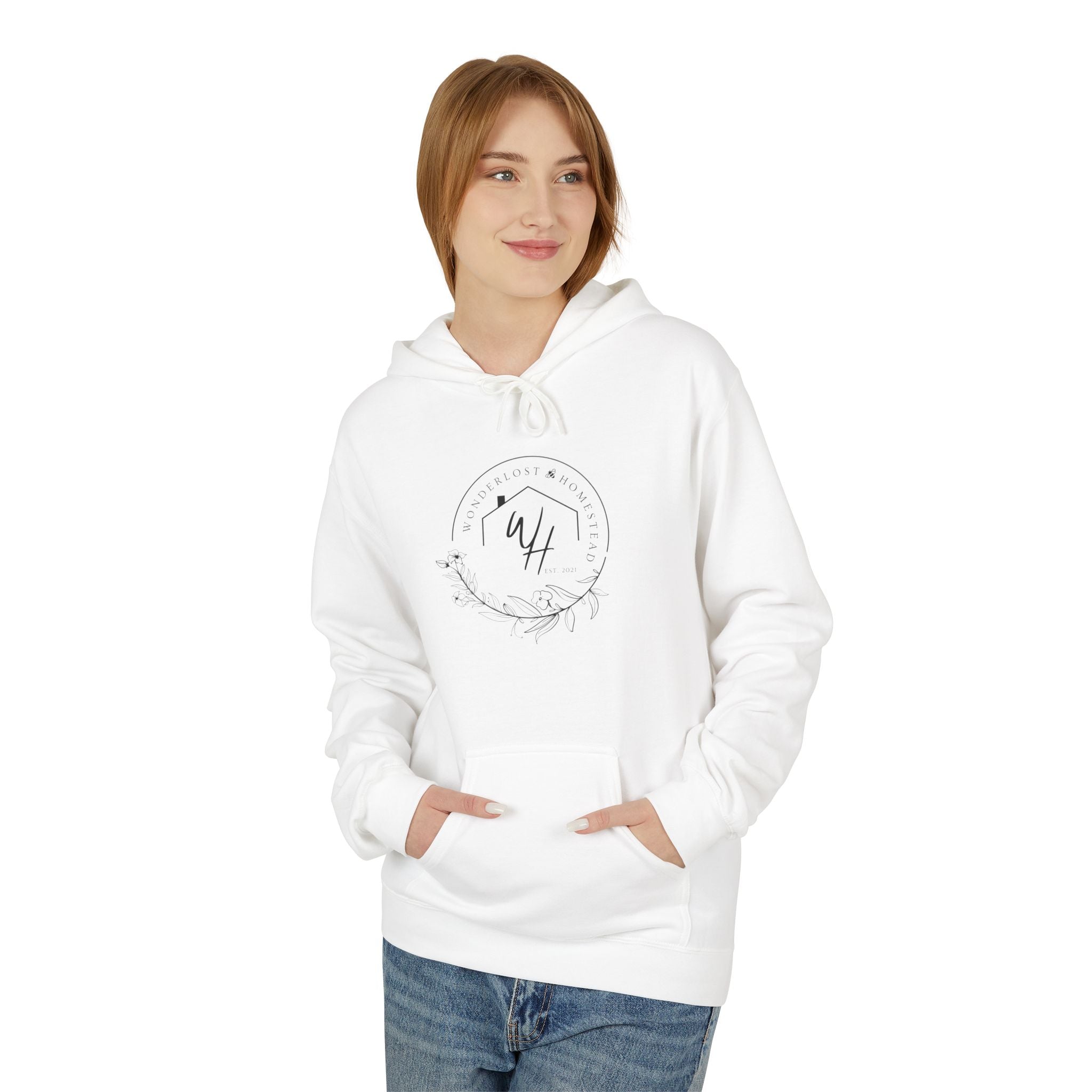 Unisex Hoodie, Black Logo