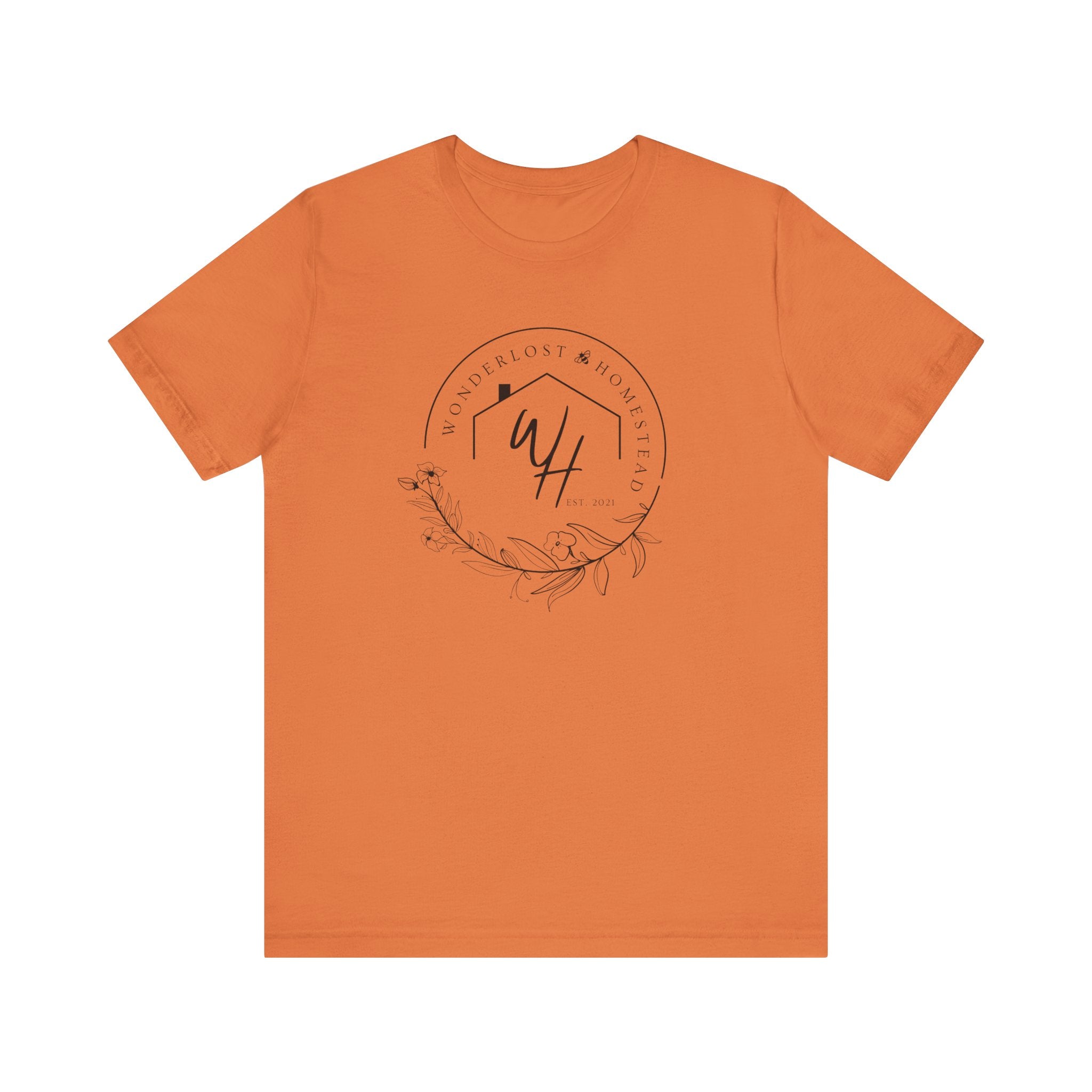 Unisex Short Sleeve T-Shirt, Black Logo