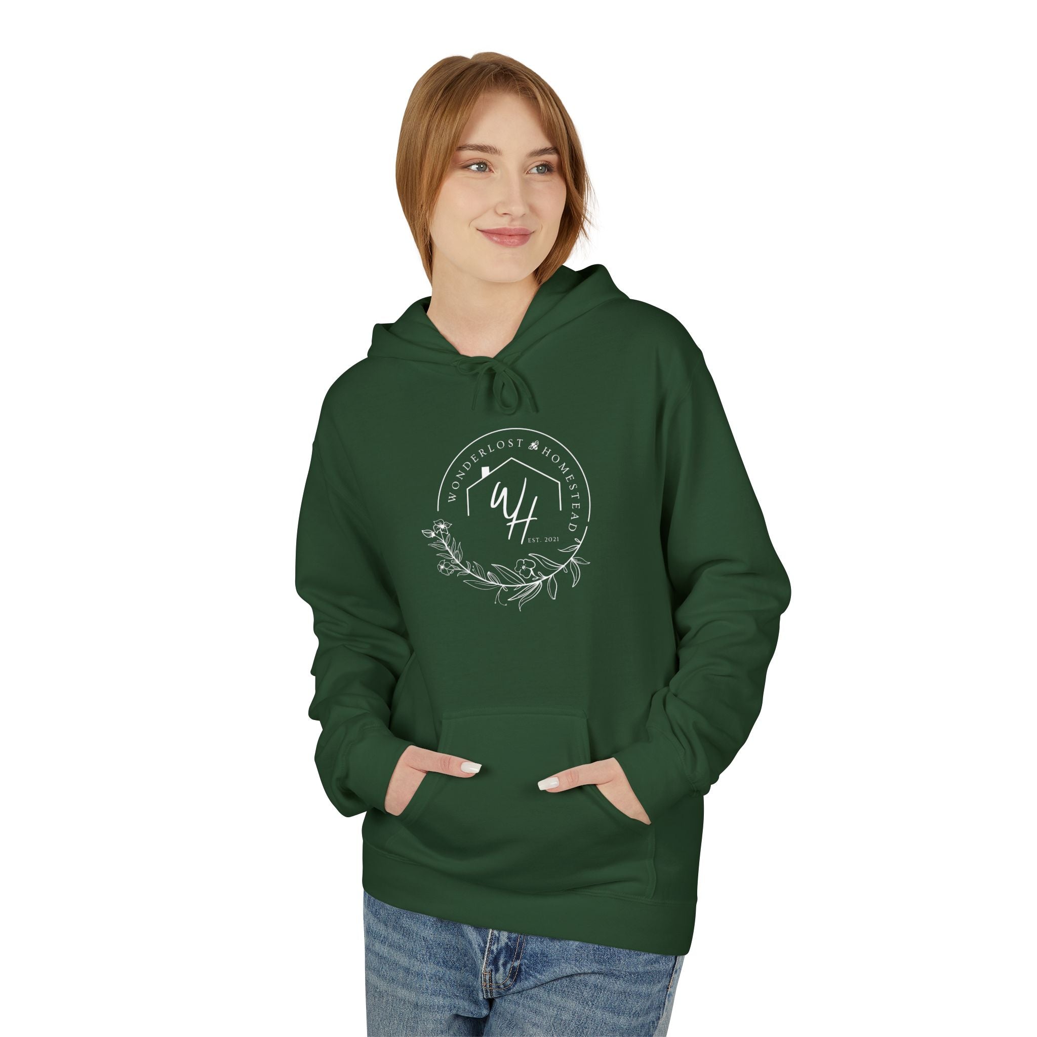 Unisex Hoodie, White Logo