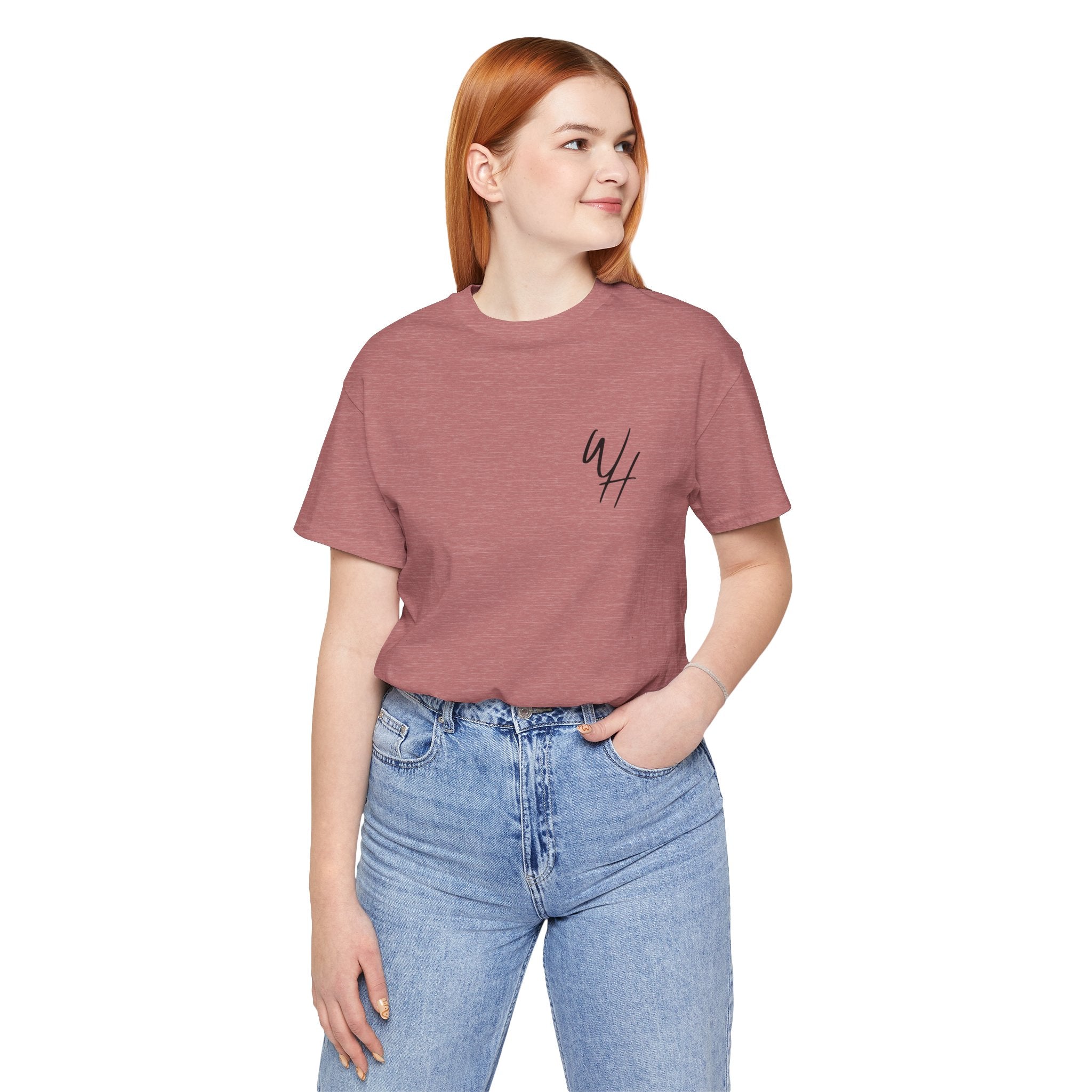 Unisex Short Sleeve T-Shirt, Black Logo (Front/Back Designs)