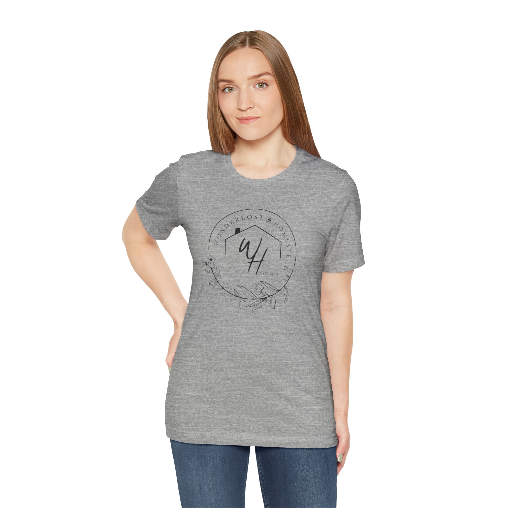 Unisex Short Sleeve T-Shirt, Black Logo