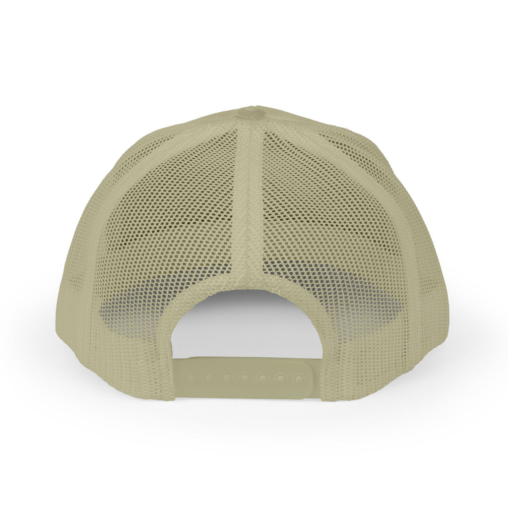 Snapback Trucker Cap, Black Logo