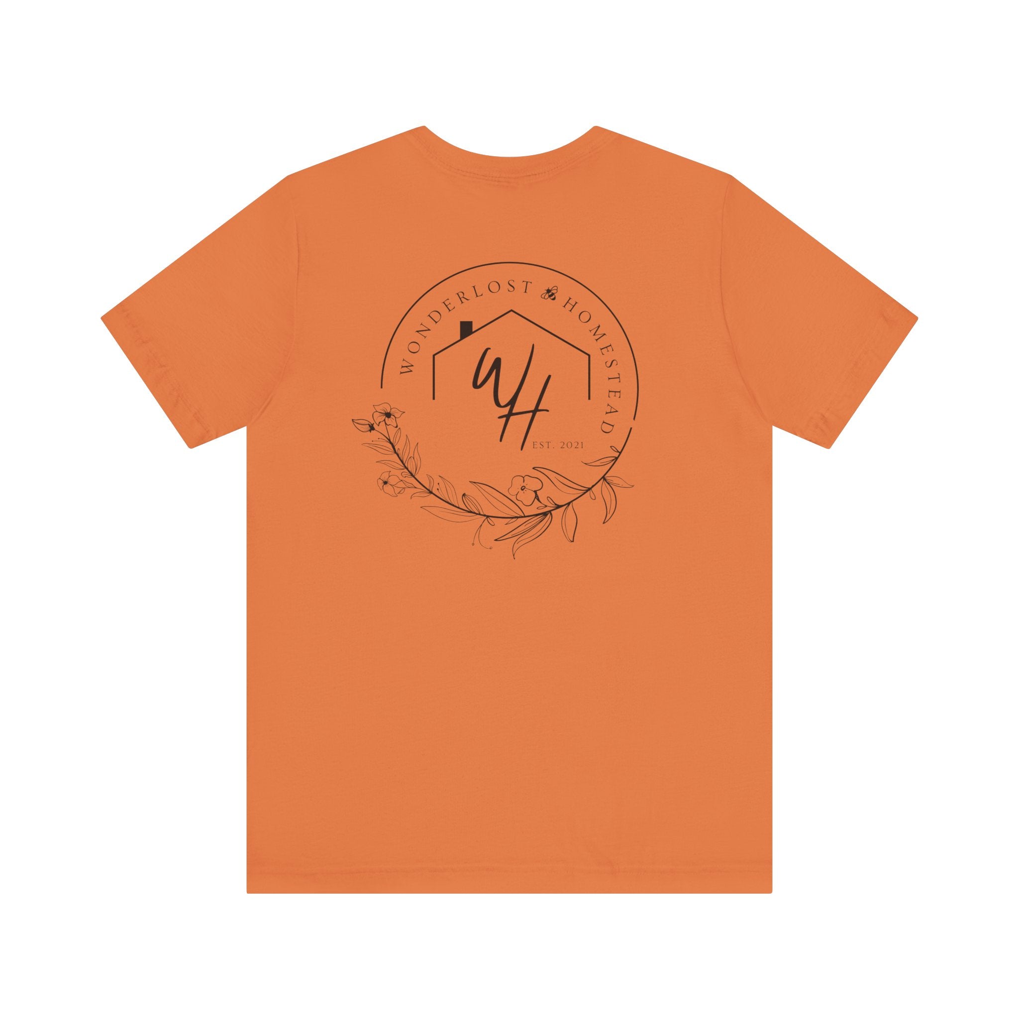 Unisex Short Sleeve T-Shirt, Black Logo (Front/Back Designs)