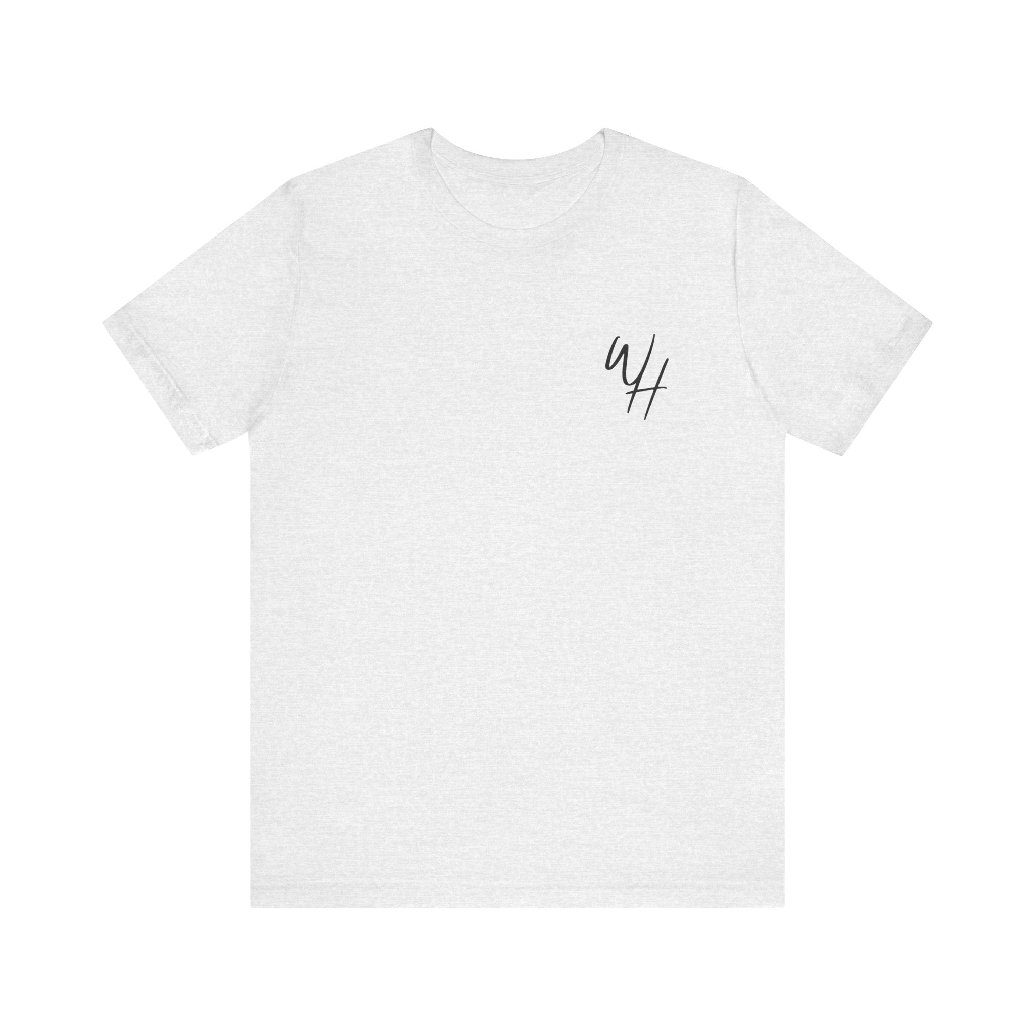 Unisex Short Sleeve T-Shirt, Black Logo (Front/Back Designs)