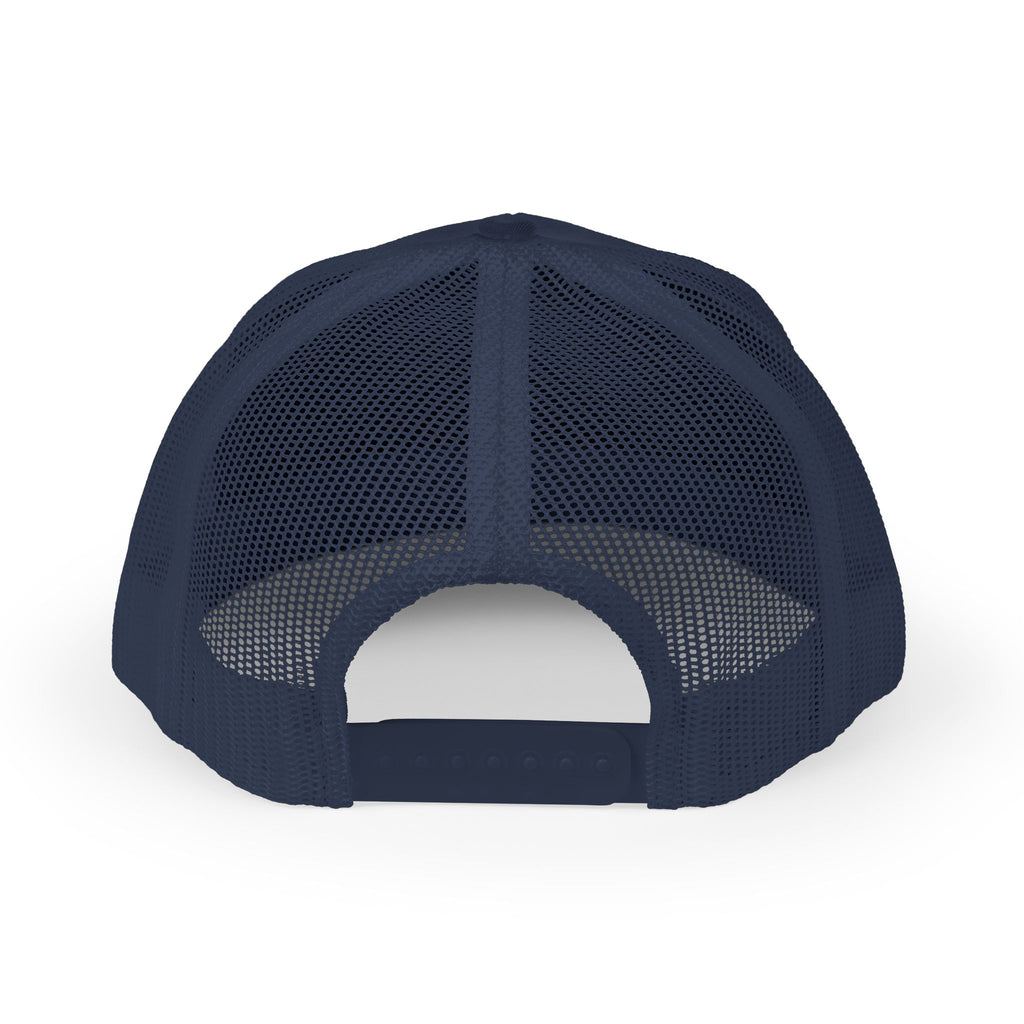 Snapback Trucker Cap, White Logo