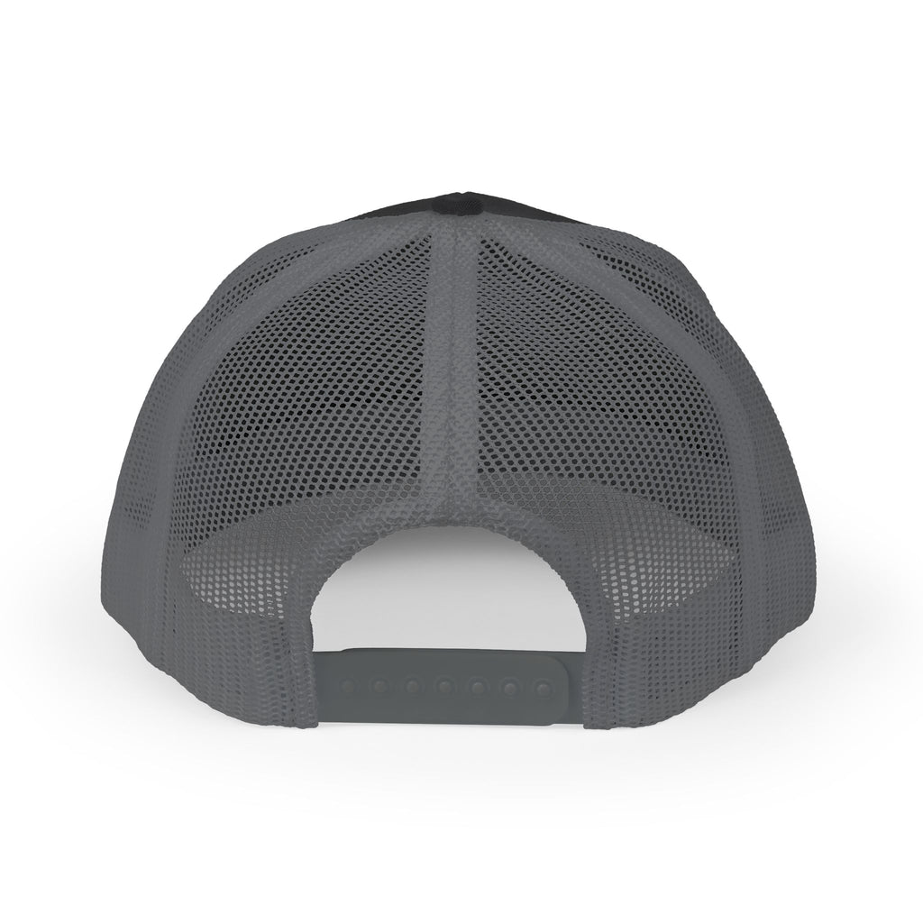 Snapback Trucker Cap, White Logo