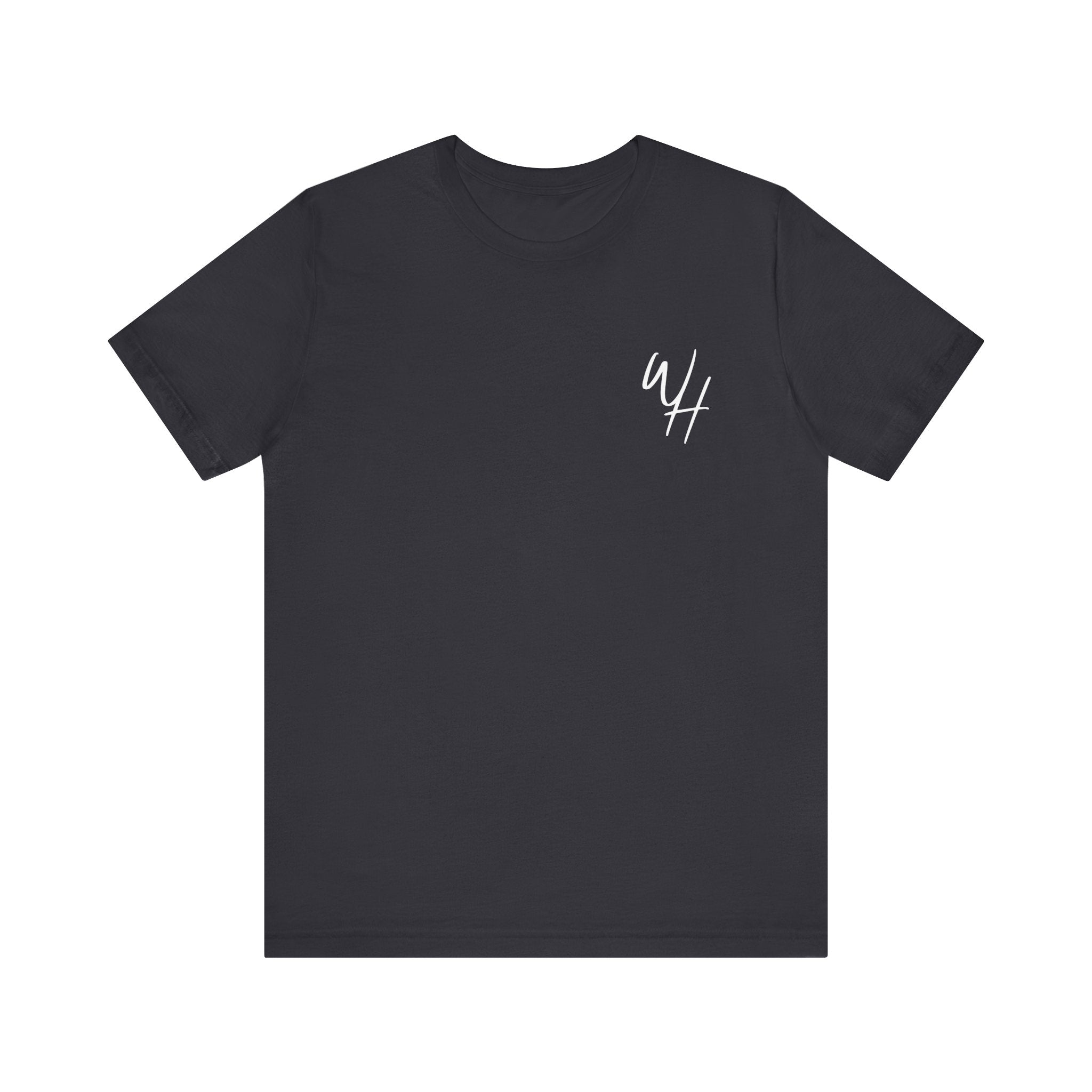 Unisex Short Sleeve T-Shirt, White Logo (Front/Back Designs)