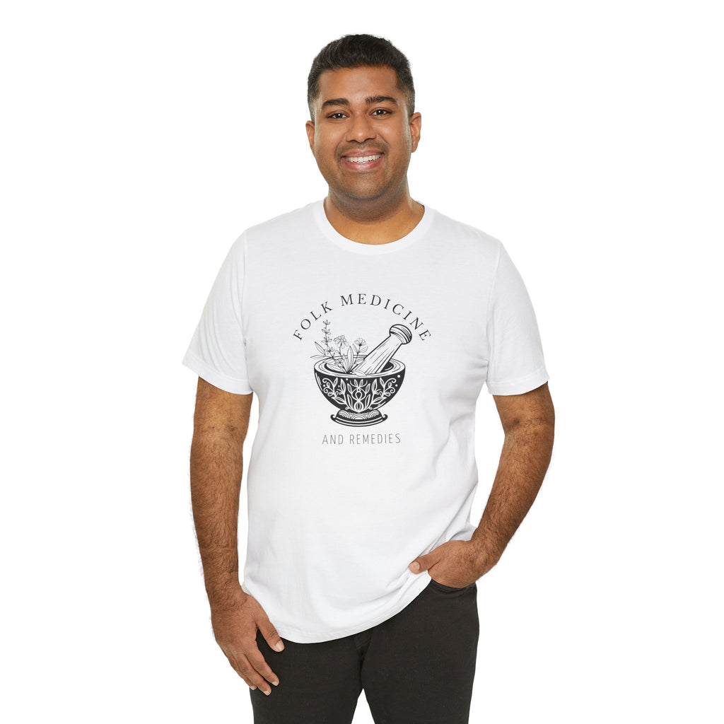 Unisex Short Sleeve T-Shirt, Black Logo