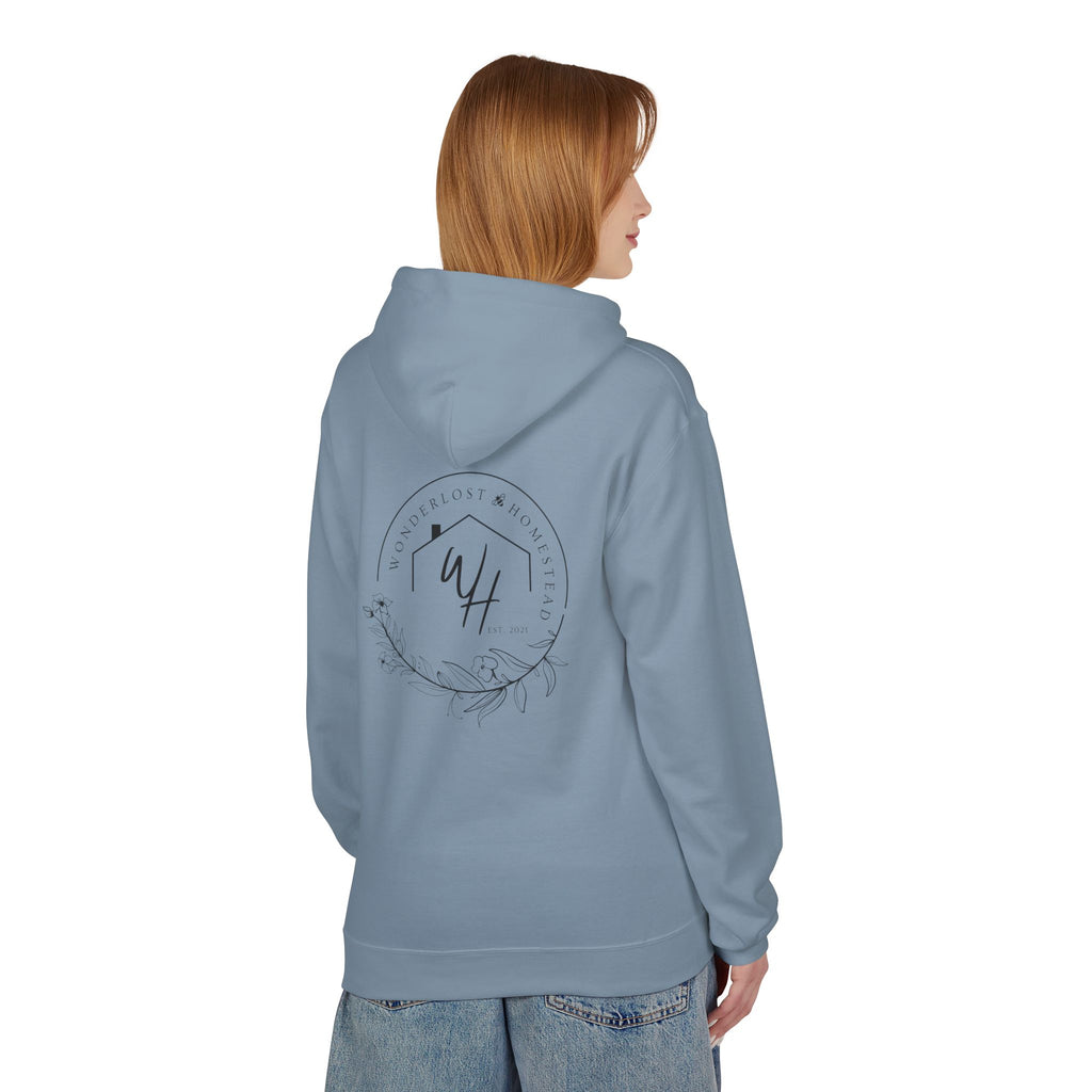 Unisex Hoodie, Black Logo (Front/Back Designs)