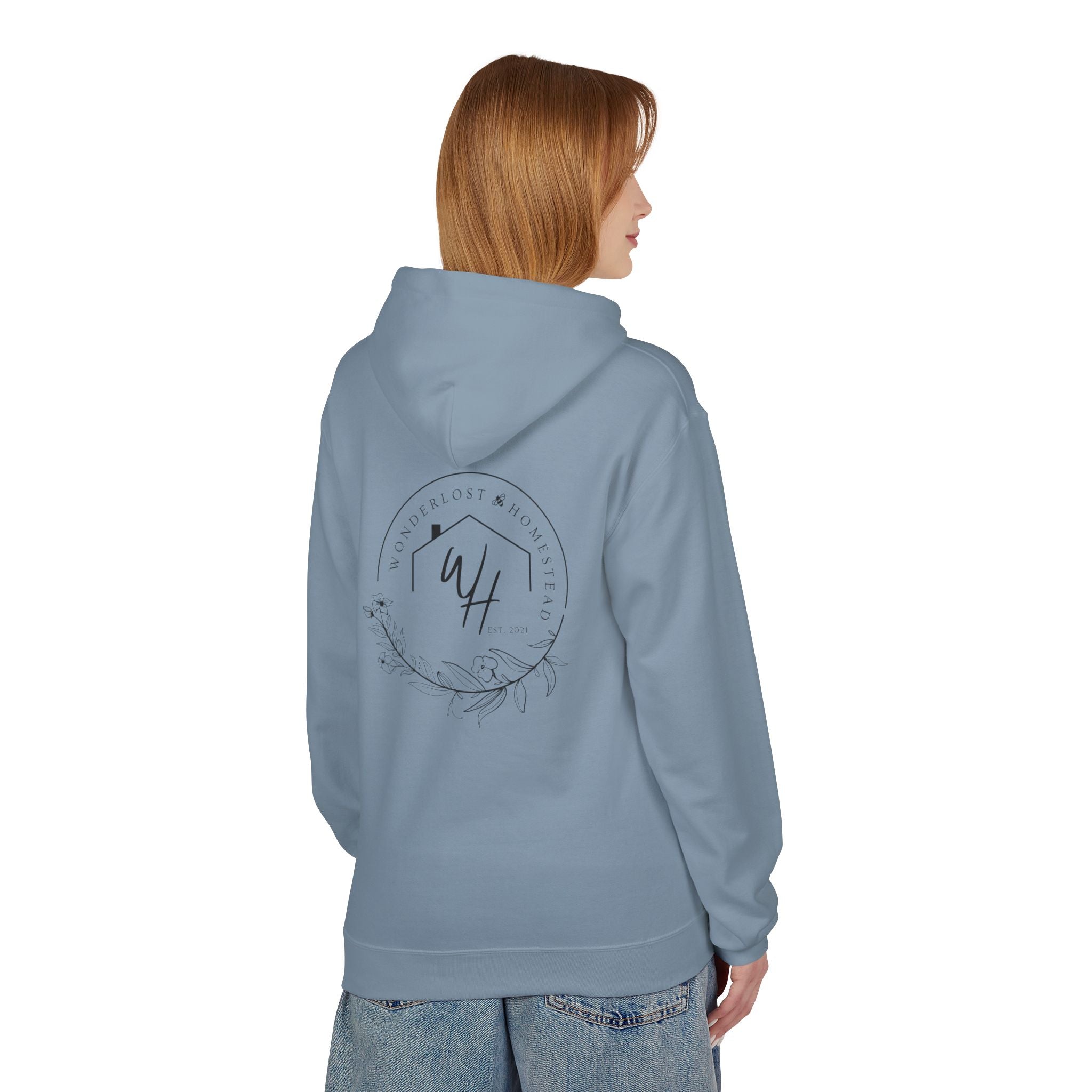 Unisex Hoodie, Black Logo (Front/Back Designs)