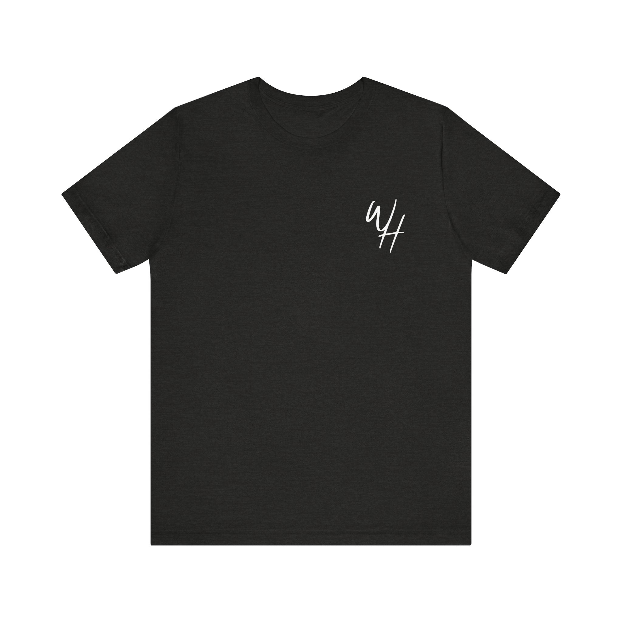 Unisex Short Sleeve T-Shirt, White Logo (Front/Back Designs)