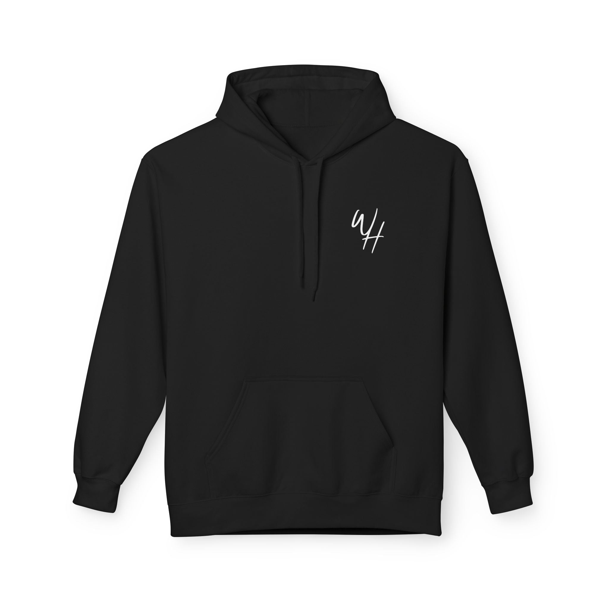 Unisex Hoodie, White Logo (Front/Back Designs)