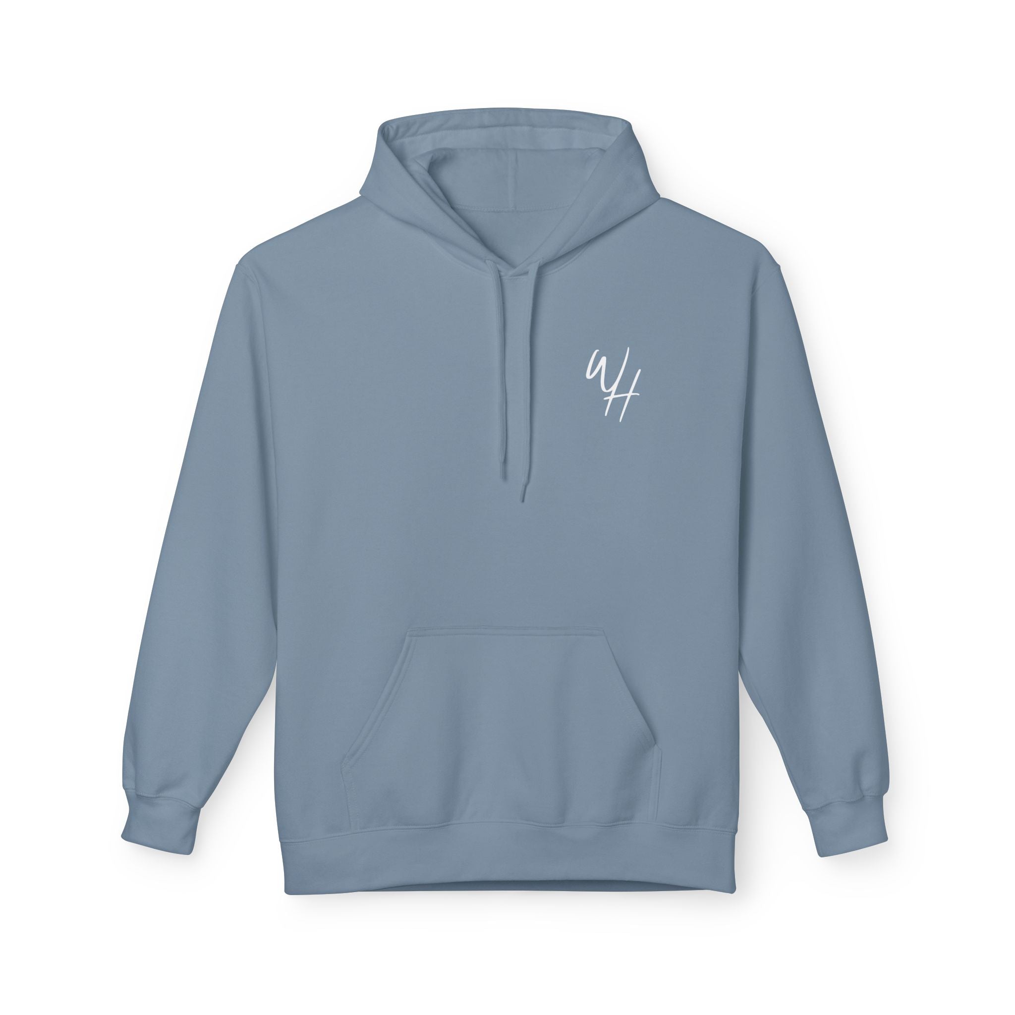 Unisex Hoodie, White Logo (Front/Back Designs)