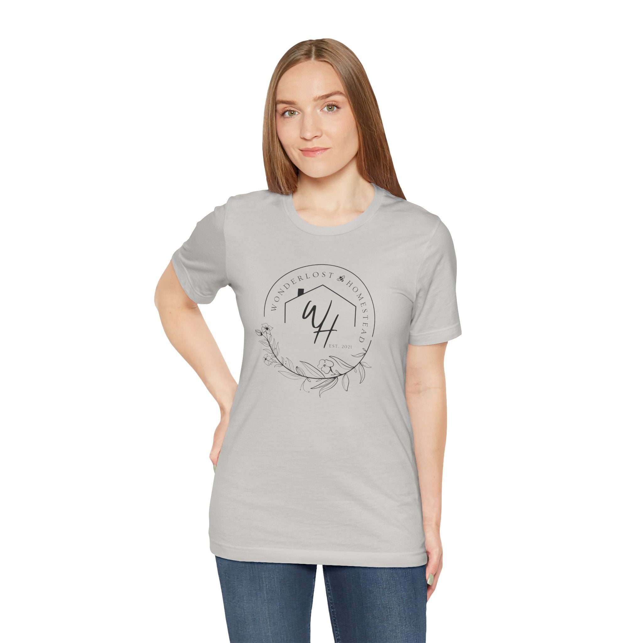 Unisex Short Sleeve T-Shirt, Black Logo
