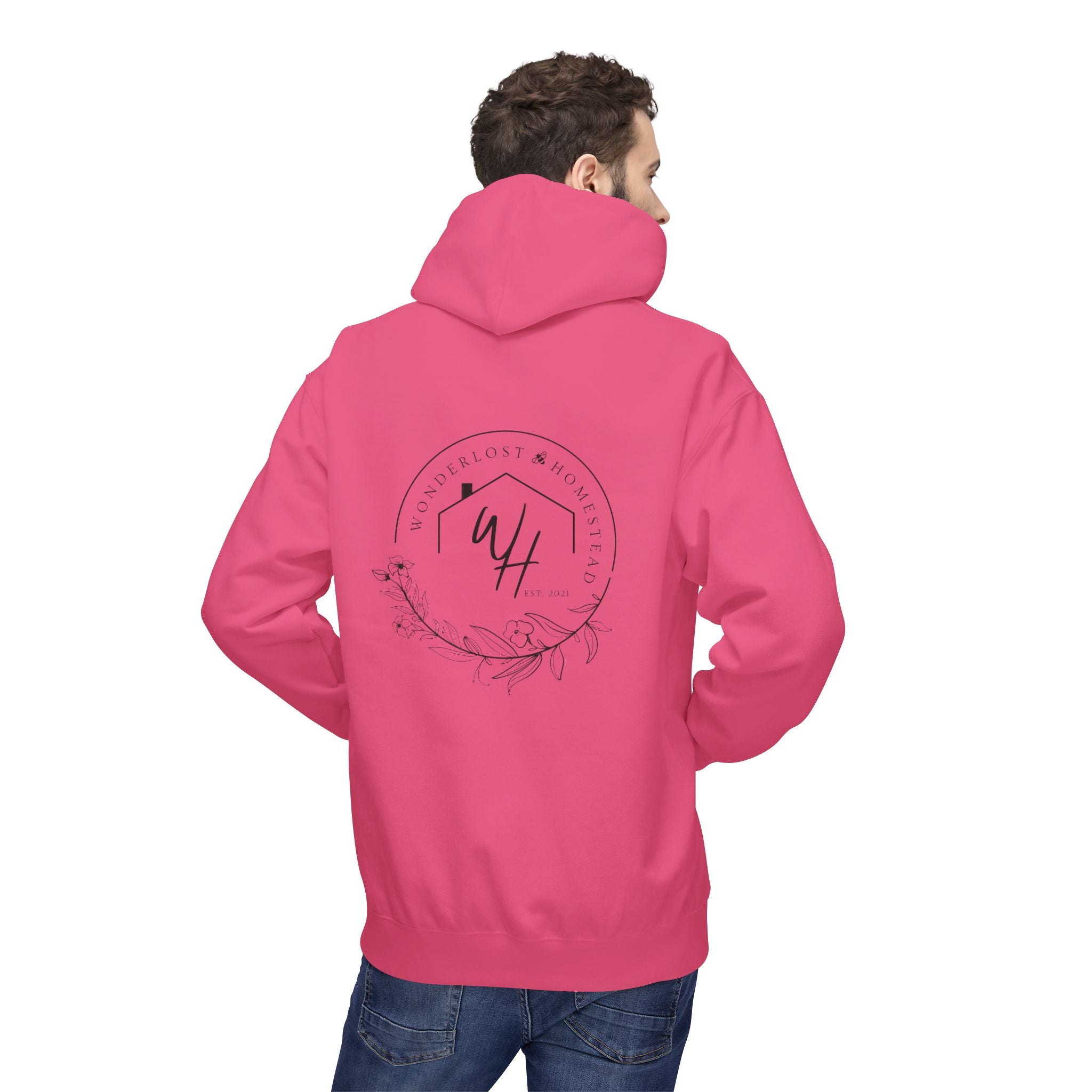 Unisex Hoodie, Black Logo (Front/Back Designs)