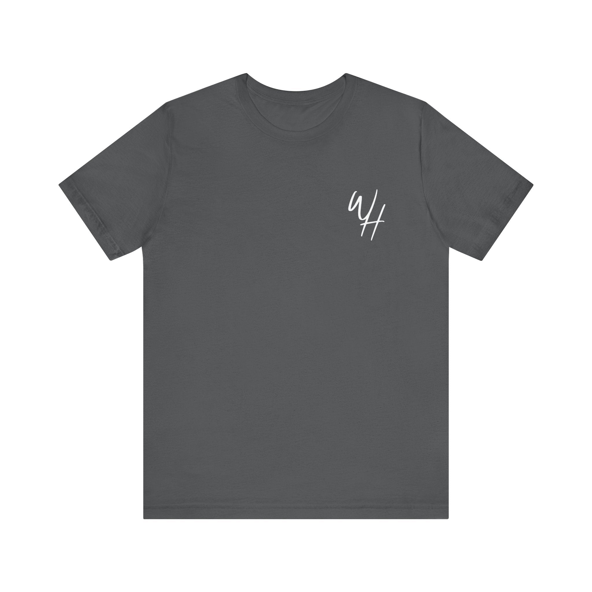 Unisex Short Sleeve T-Shirt, White Logo (Front/Back Designs)