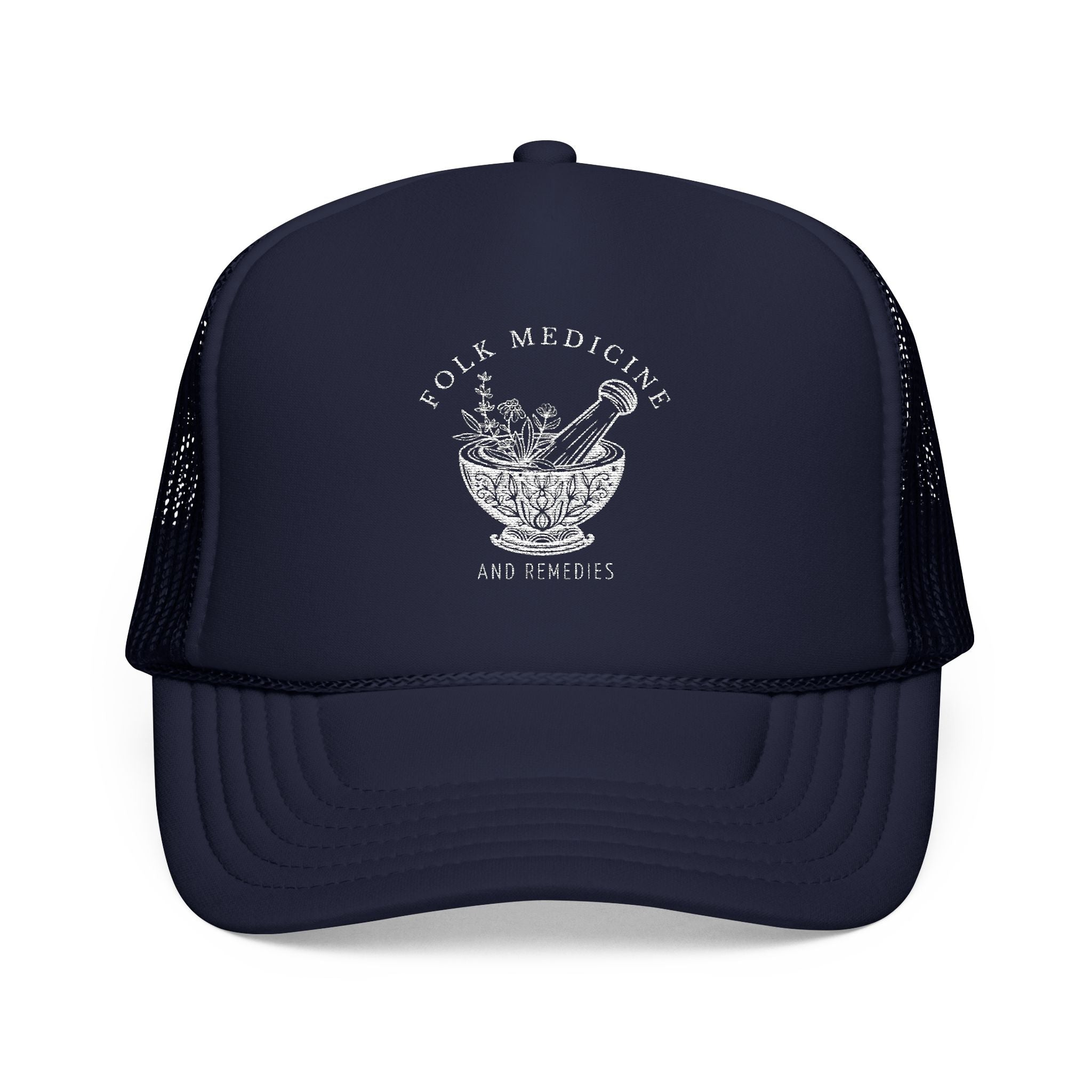 Foam Trucker Hat, White Logo