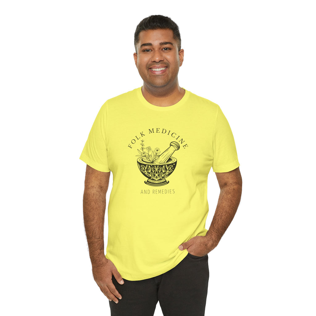 Unisex Short Sleeve T-Shirt, Black Logo