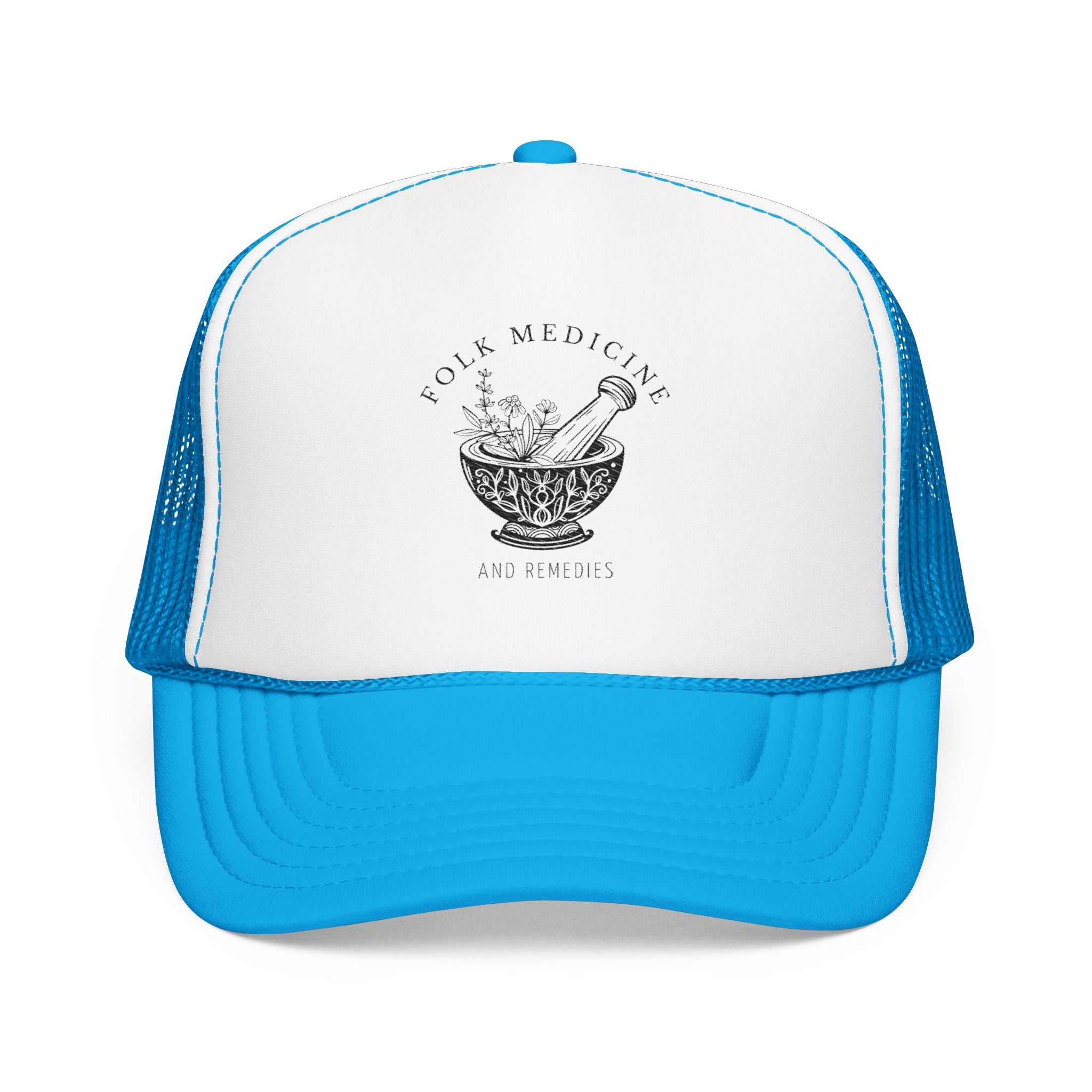Foam Trucker Hat, Black Logo