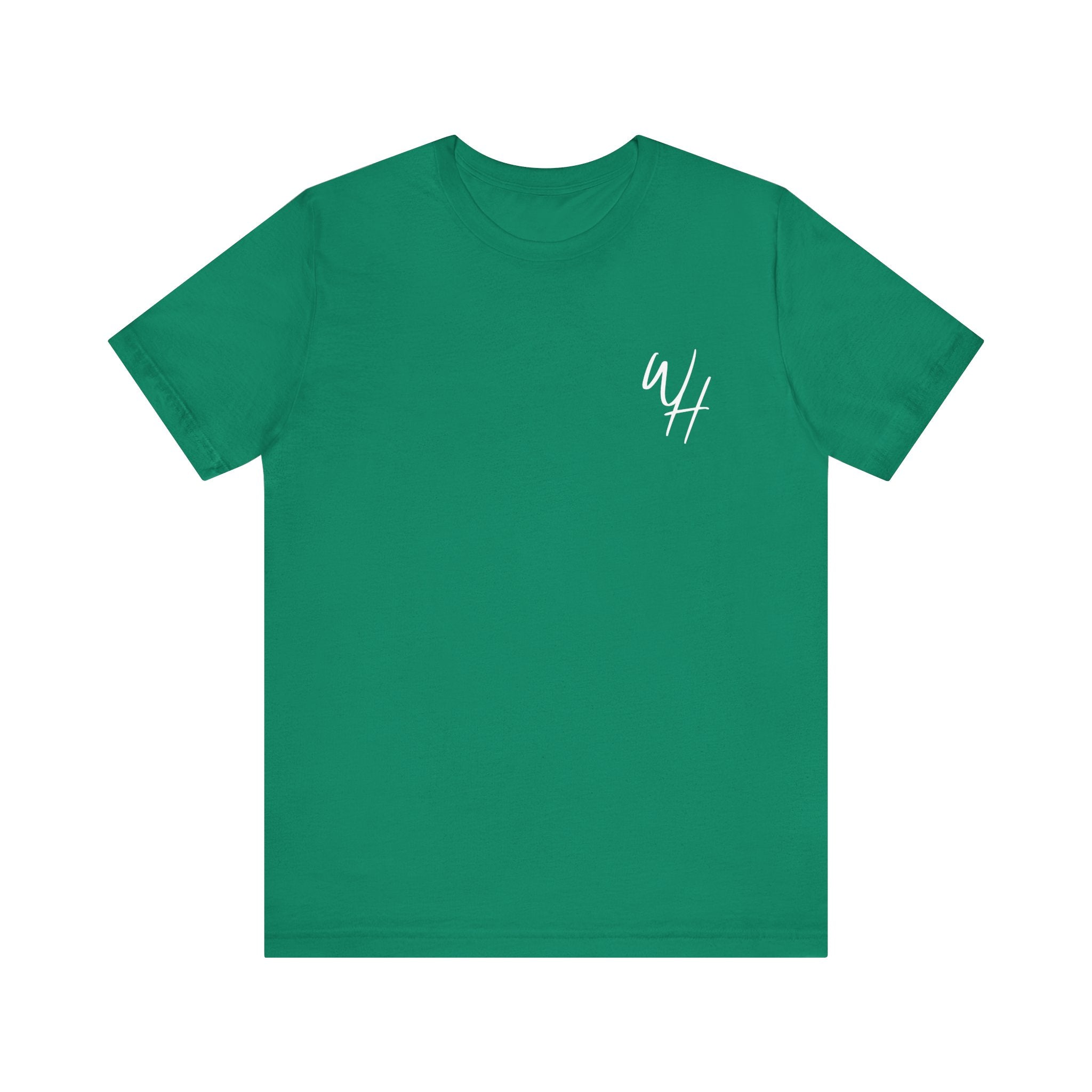 Unisex Short Sleeve T-Shirt, White Logo (Front/Back Designs)