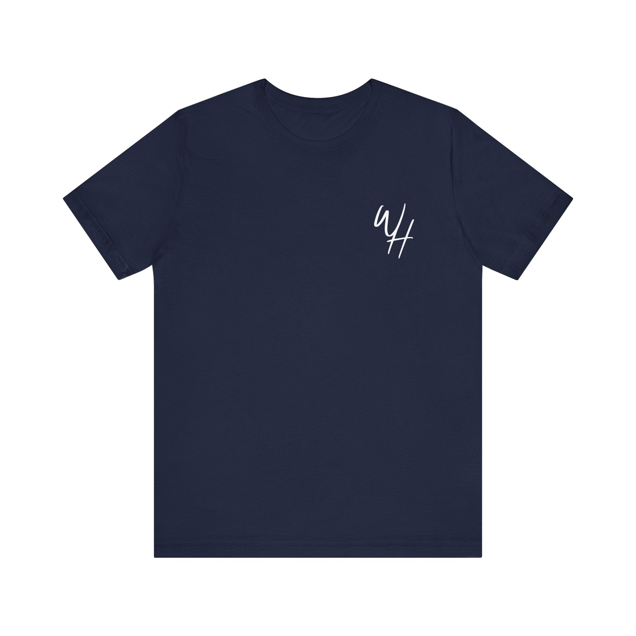 Unisex Short Sleeve T-Shirt, White Logo (Front/Back Designs)