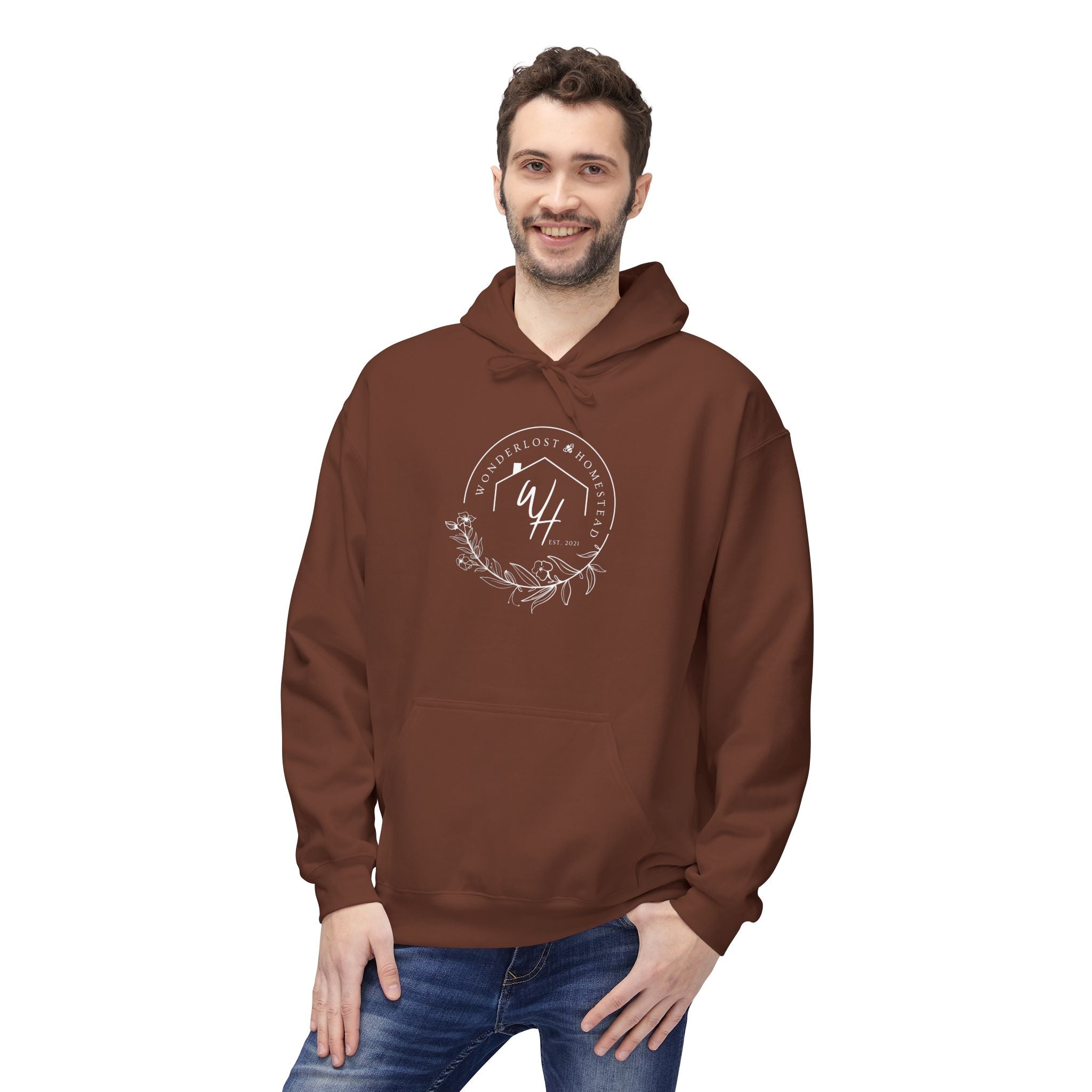 Unisex Hoodie, White Logo