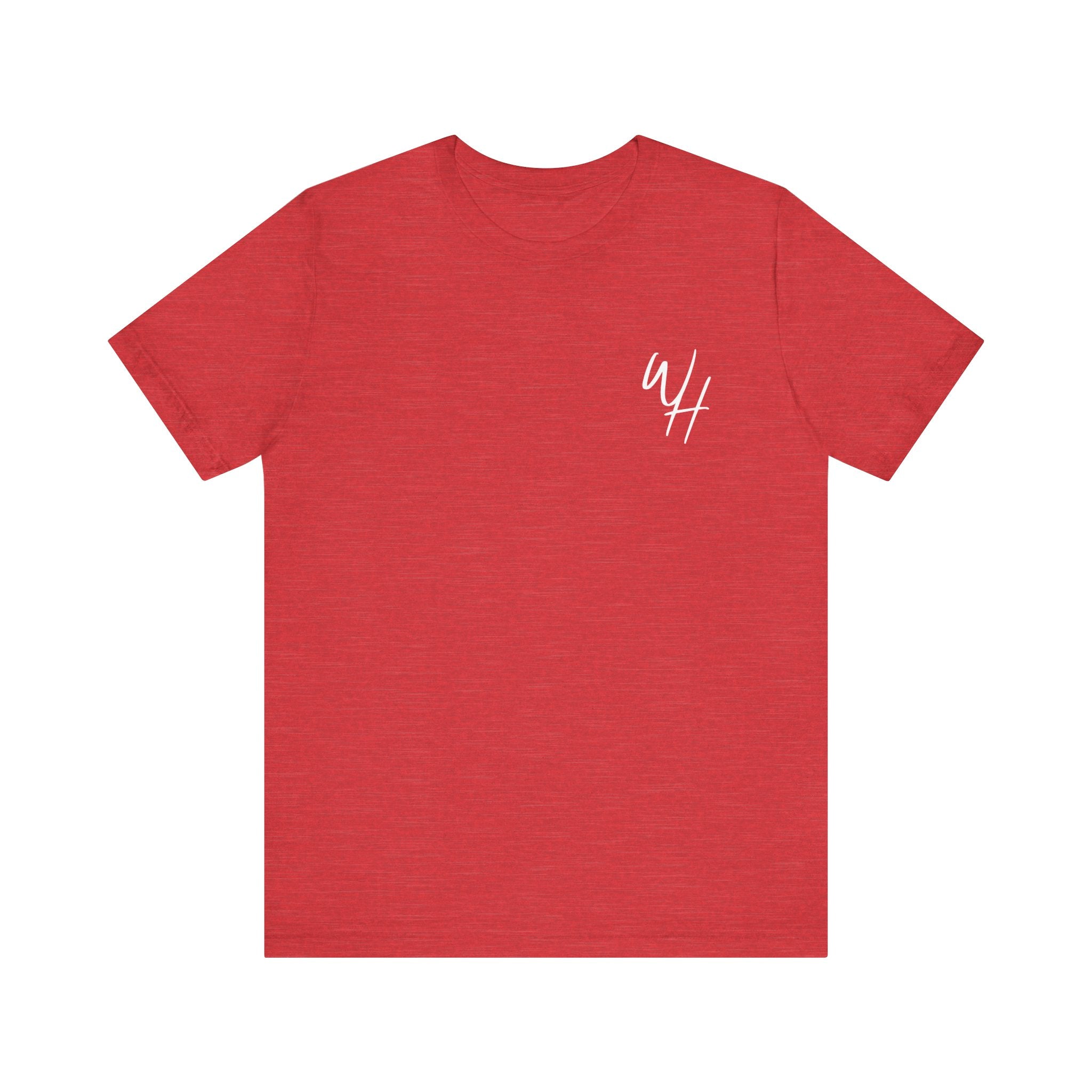 Unisex Short Sleeve T-Shirt, White Logo (Front/Back Designs)